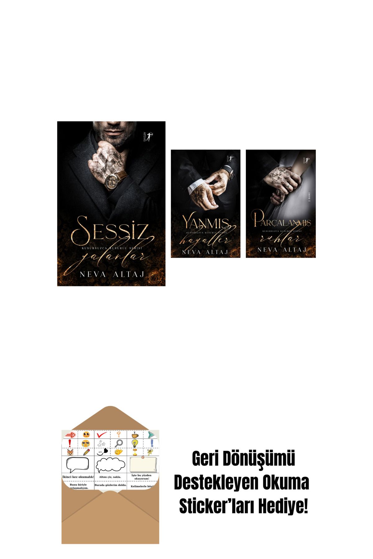 Artemis Yayınları Neva Altaj 3 Kitap Set + Okuma Sticker'ları
