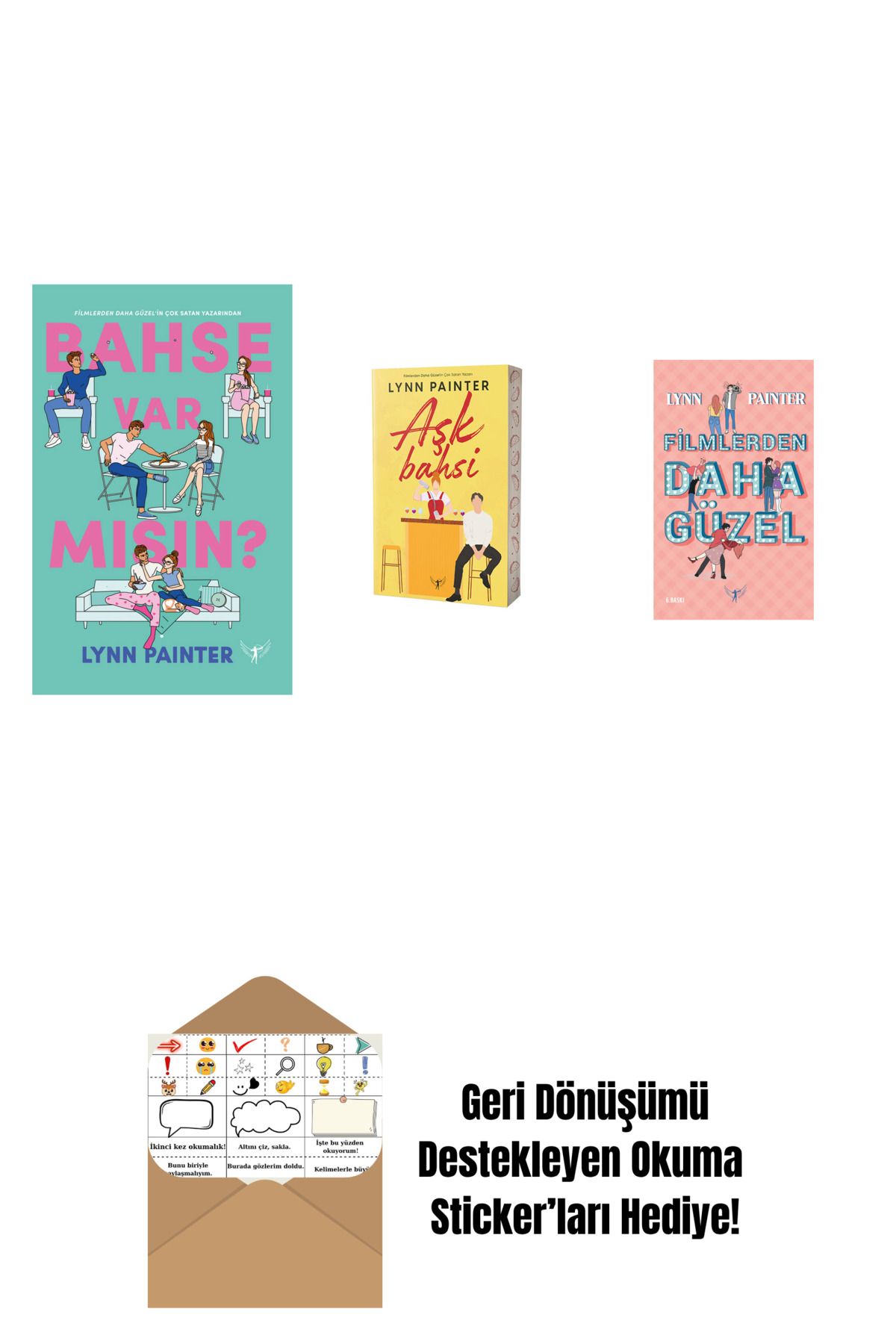 Artemis Yayınları Lynn Painter 3 Kitap Set + Okuma Sticker'ları