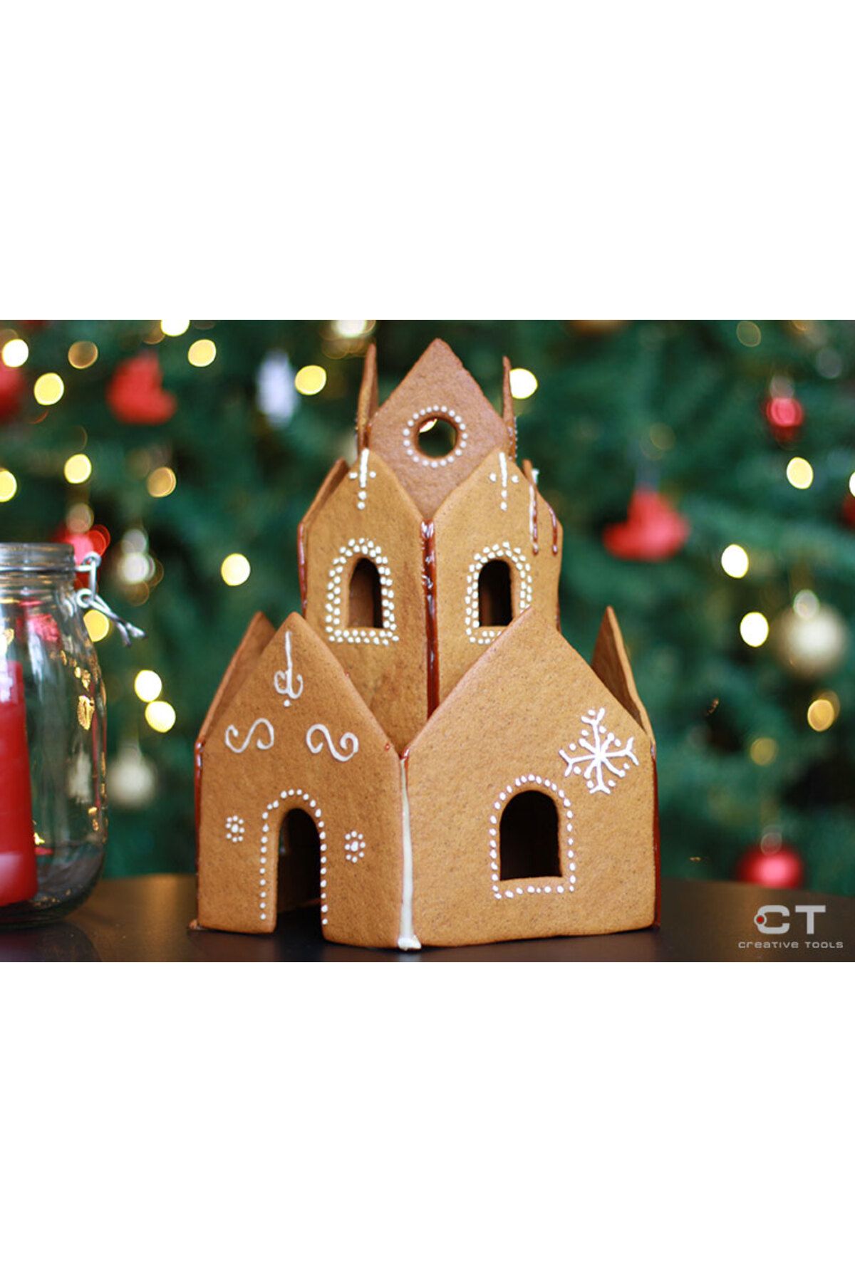 talaşoğlu Gingerbread House Çerez Kesiciler (Üç Seviye)