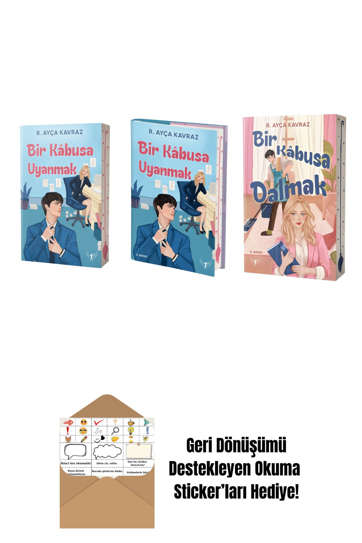 Artemis Yayınları R. Ayça Kavraz 3 Kitap Set + Okuma Sticker'ları