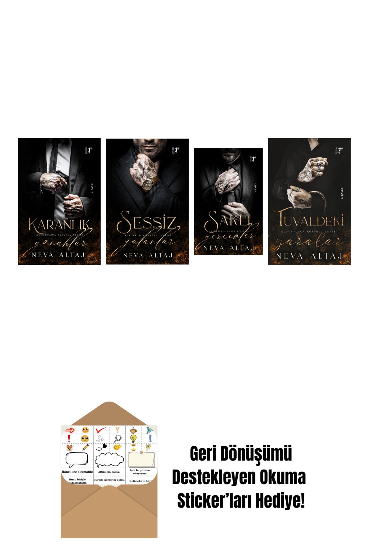 Artemis Yayınları Neva Altaj 4 Kitap Set + Okuma Sticker'ları