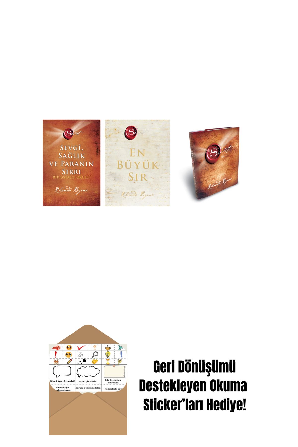 Artemis Yayınları Rhonda Byrne 3 Kitap Set + Okuma Sticker'ları