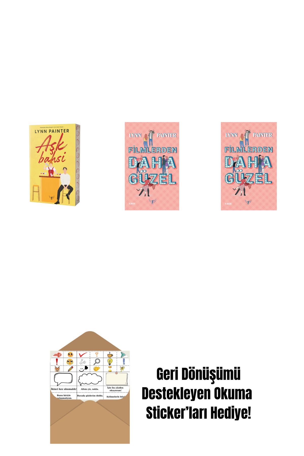 Artemis Yayınları Lynn Painter 3 Kitap Set + Okuma Sticker'ları