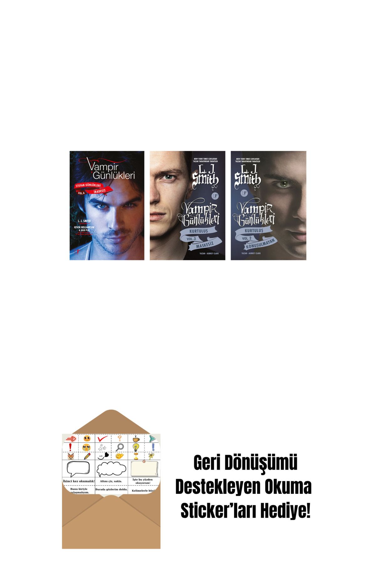 Artemis Yayınları L. J. Smith 3 Kitap Set + Okuma Sticker'ları