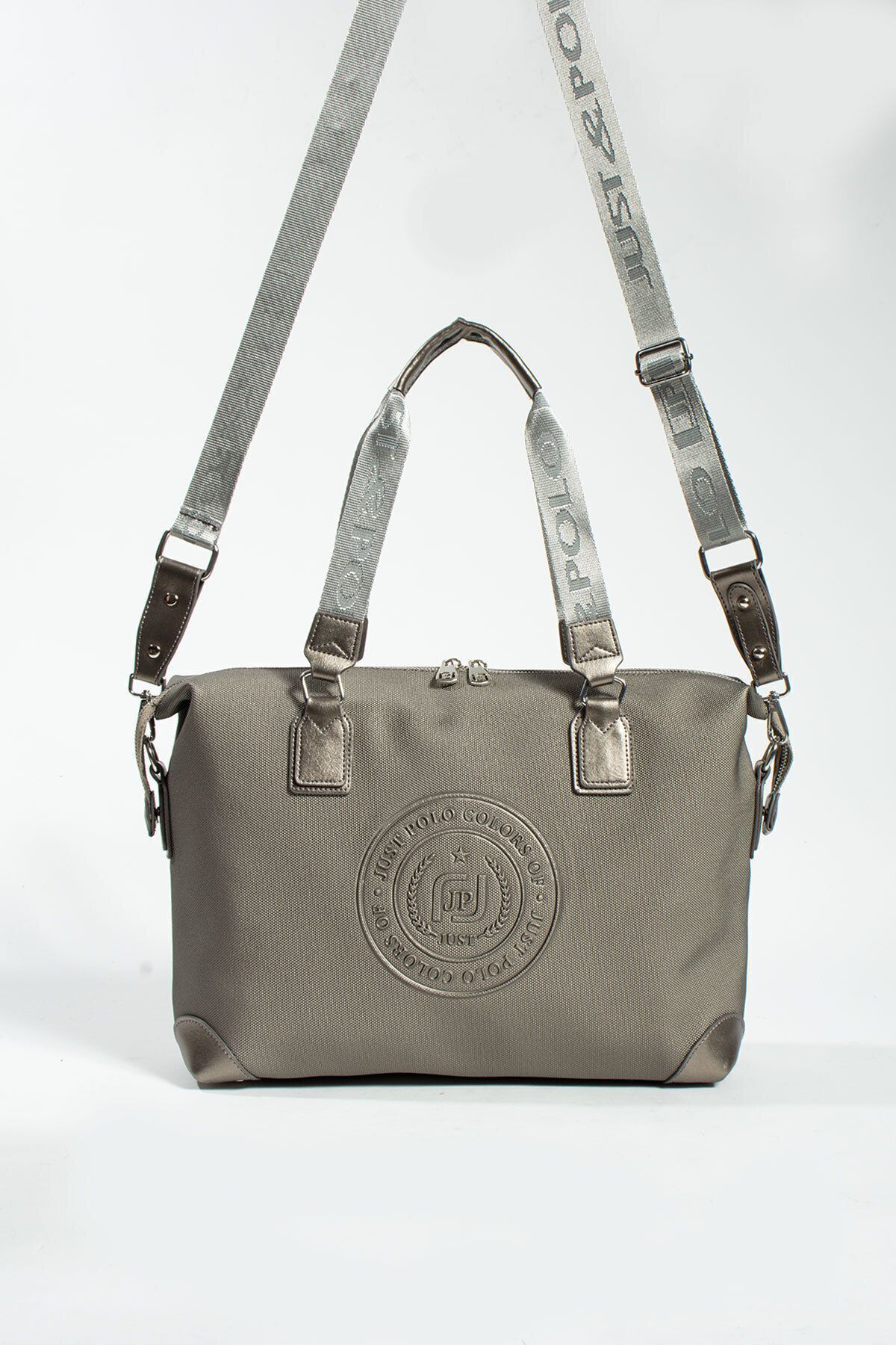 Just Polo Joker 6011 LK Suni Deri Kadın El Ve Omuz Evrak Spor Çantası (Ebat: En 40 x29 Cm)