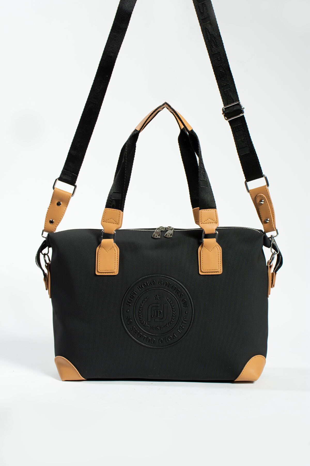 Just Polo Joker 6011 LK Suni Deri Kadın El Ve Omuz Evrak Spor Çantası (Ebat: En 40 x29 Cm)