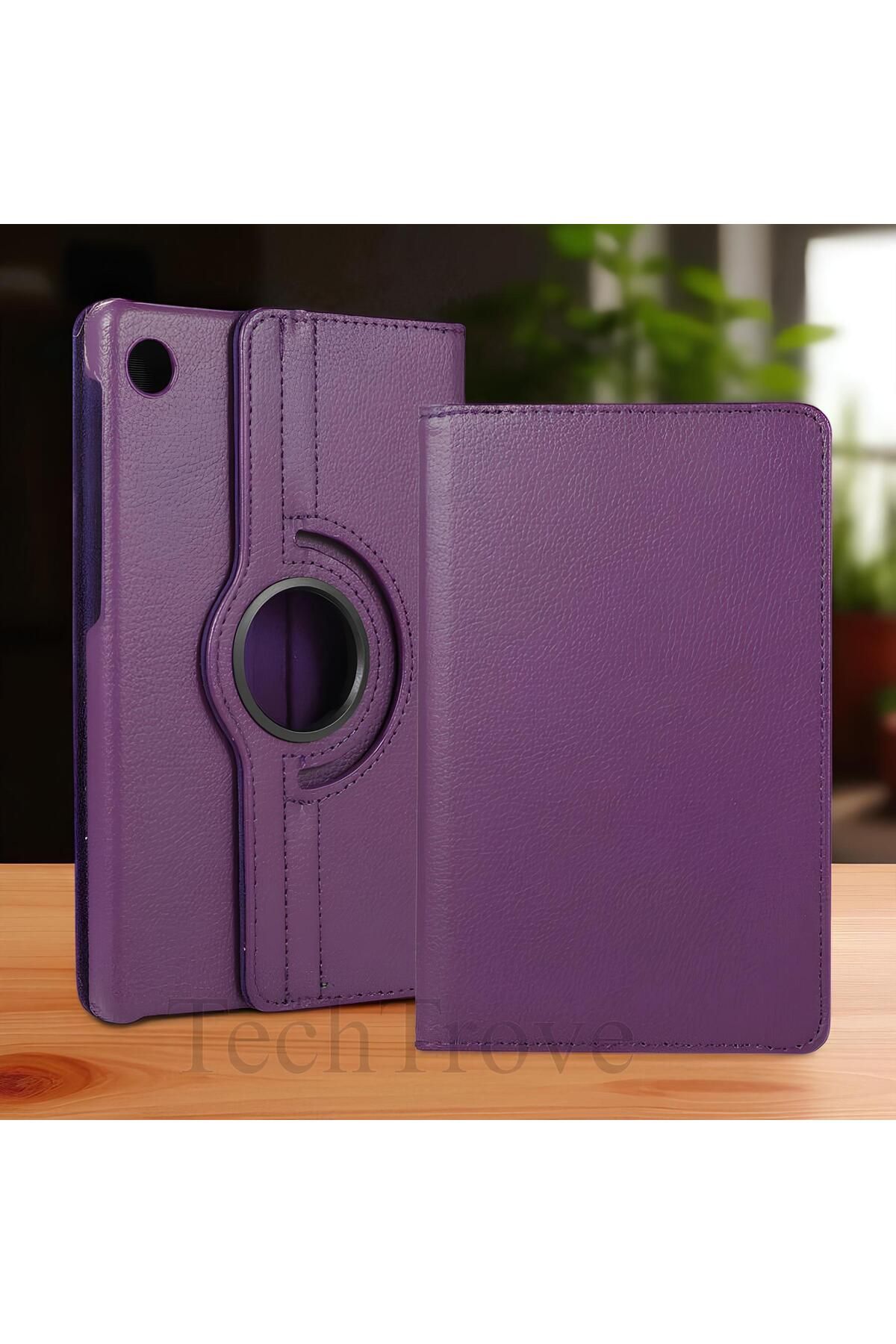 TechTrove Huawei MatePad T10 ve T10S Kılıf 360 Dönebilen Standlı Pu Deri Kılıf