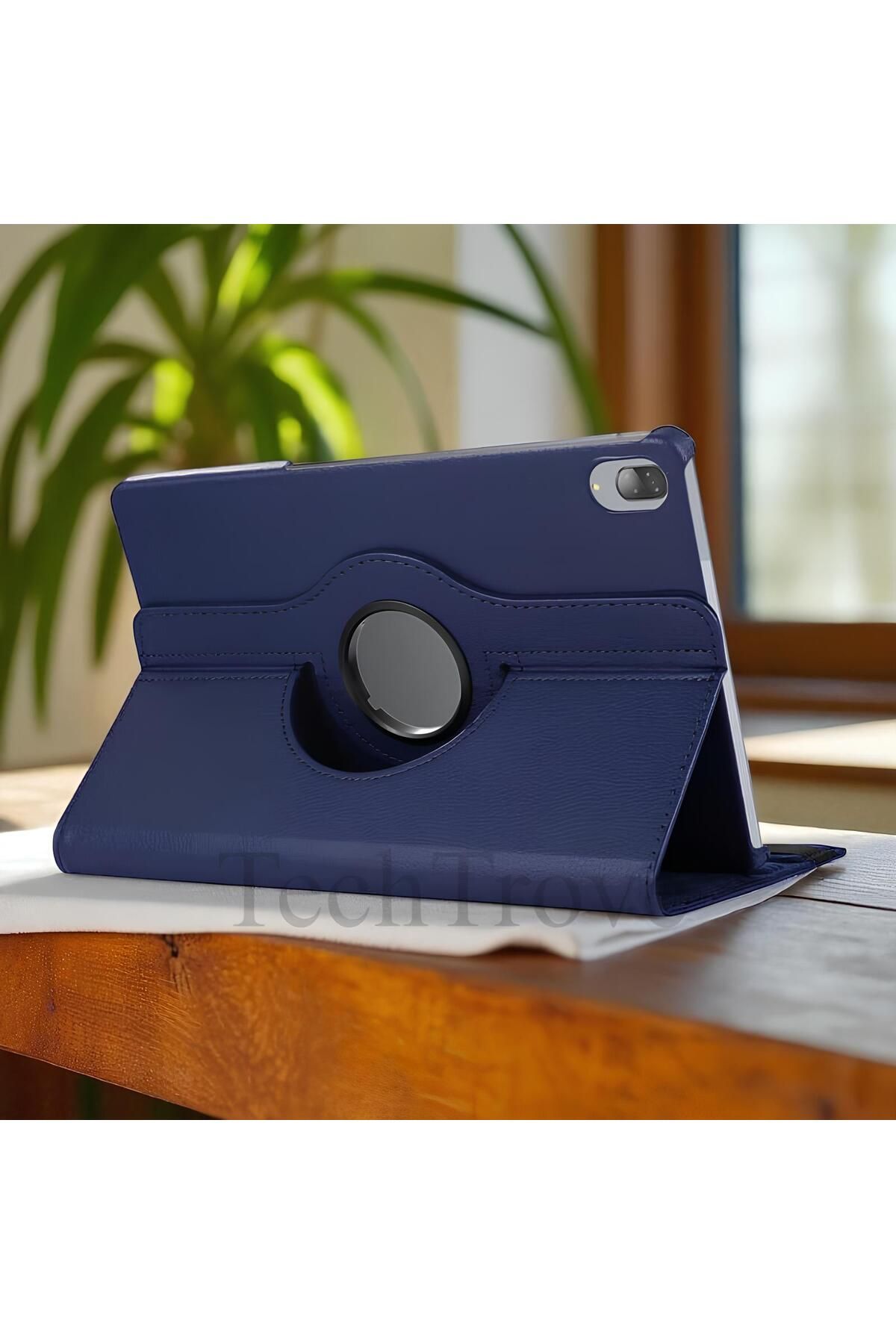 TechTrove Lenovo Tab P11 Pro 11.2" 2.Nesil Kılıf 360 Dönebilen Standlı Pu Deri Kılıf