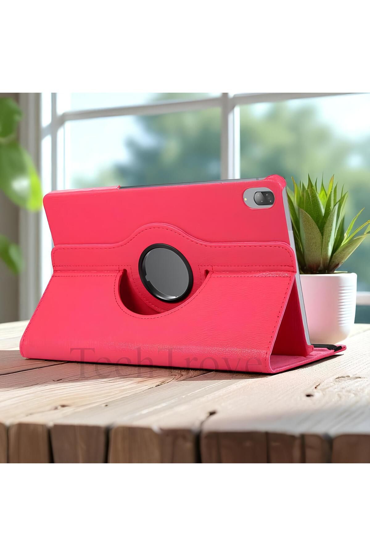 TechTrove Lenovo Tab P11 Pro 11.2" 2.Nesil Kılıf 360 Dönebilen Standlı Pu Deri Kılıf