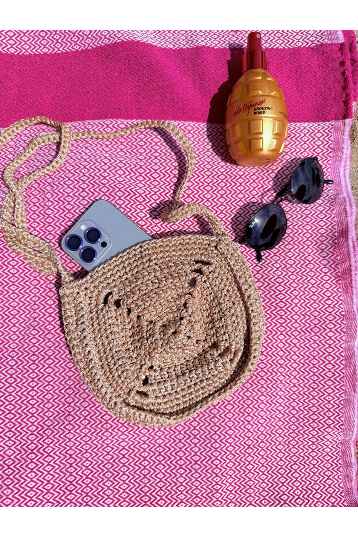 PIRILTISHOP mini örgü çanta