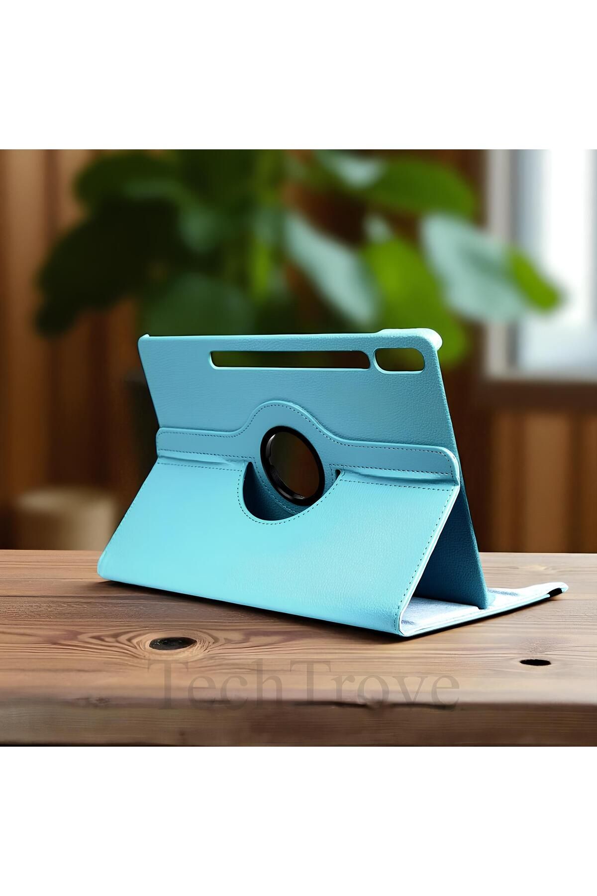 TechTrove Galaxy Tab S10 Plus Kılıf 360 Dönebilen Standlı Pu Deri Kılıf