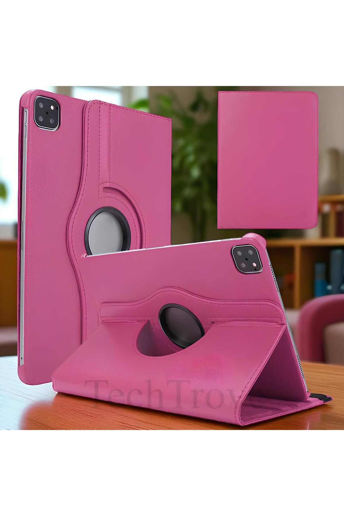 TechTrove Apple iPad Air 11 2024 Kılıf 360 Dönebilen Standlı Pu Deri Kılıf