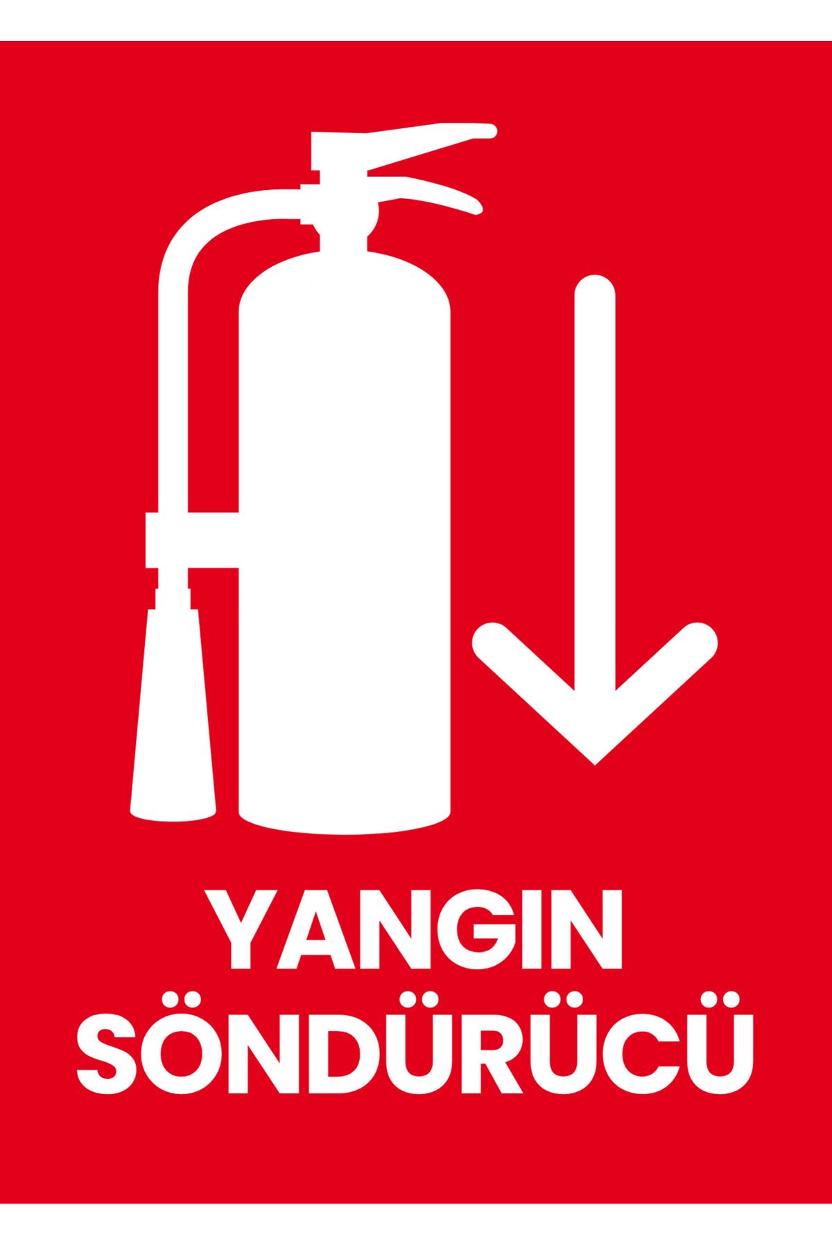 Pamukçu Ambalaj Yangın Söndürücü Levhası (25x25 CM - 3,5 MM Dekota Malzeme - Dijital Baskı)