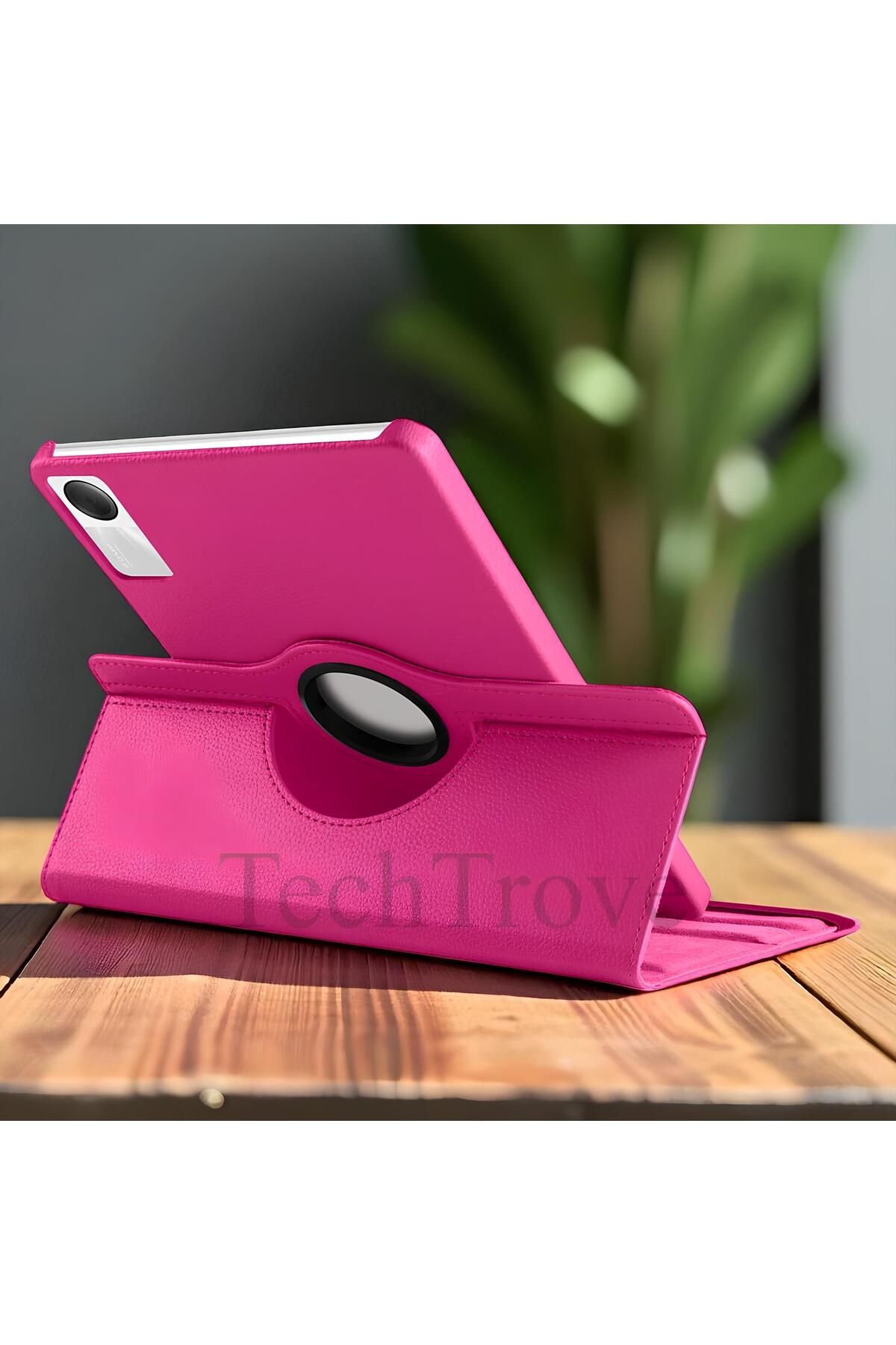 TechTrove Xiaomi Redmi Pad SE Kılıf 360 Dönebilen Standlı Pu Deri Kılıf