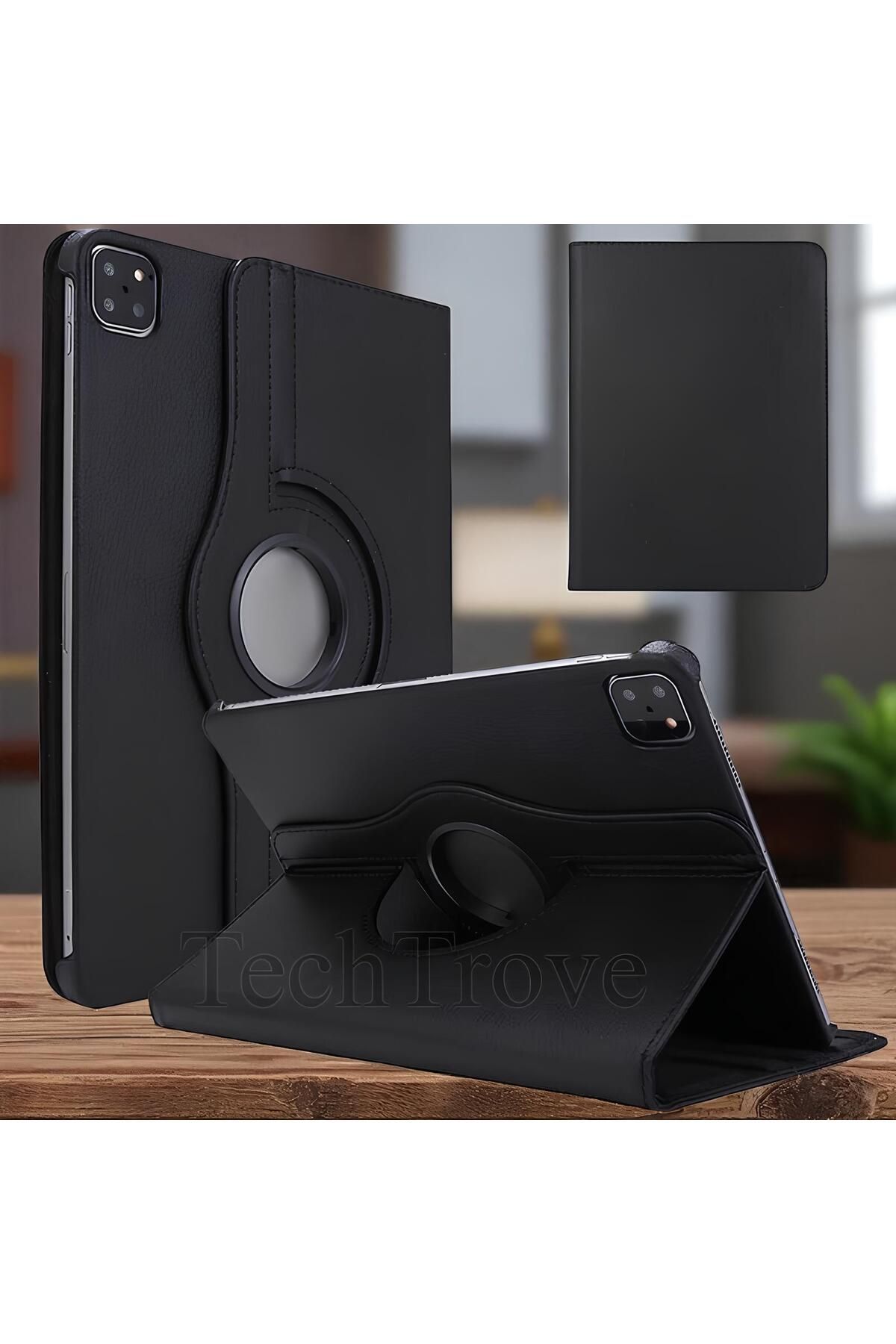 TechTrove Apple iPad Pro 11 2020 (2.Nesil) Kılıf 360 Dönebilen Standlı Pu Deri Kılıf