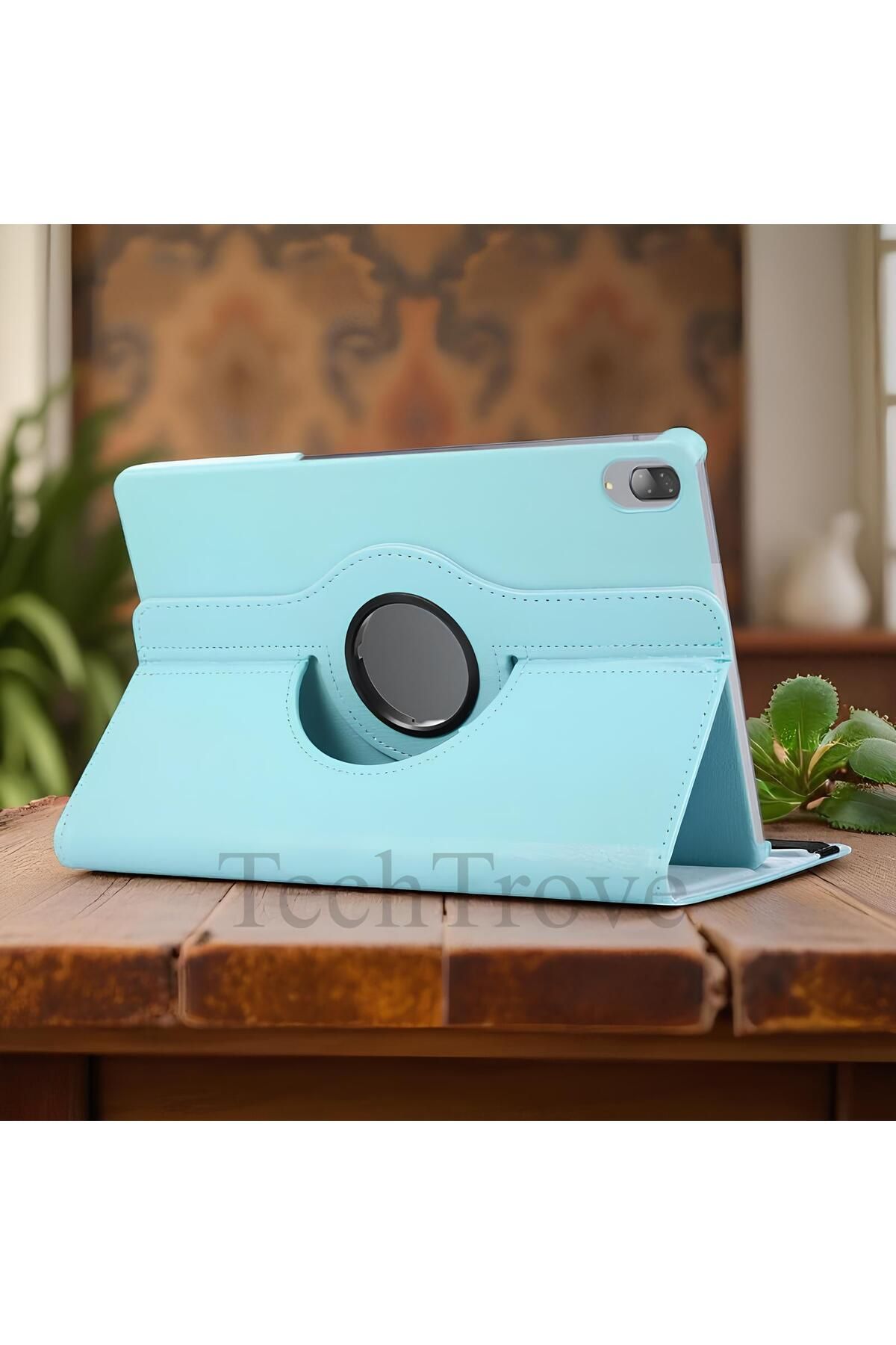 TechTrove Lenovo Tab P11 Pro 11.2" 2.Nesil Kılıf 360 Dönebilen Standlı Pu Deri Kılıf