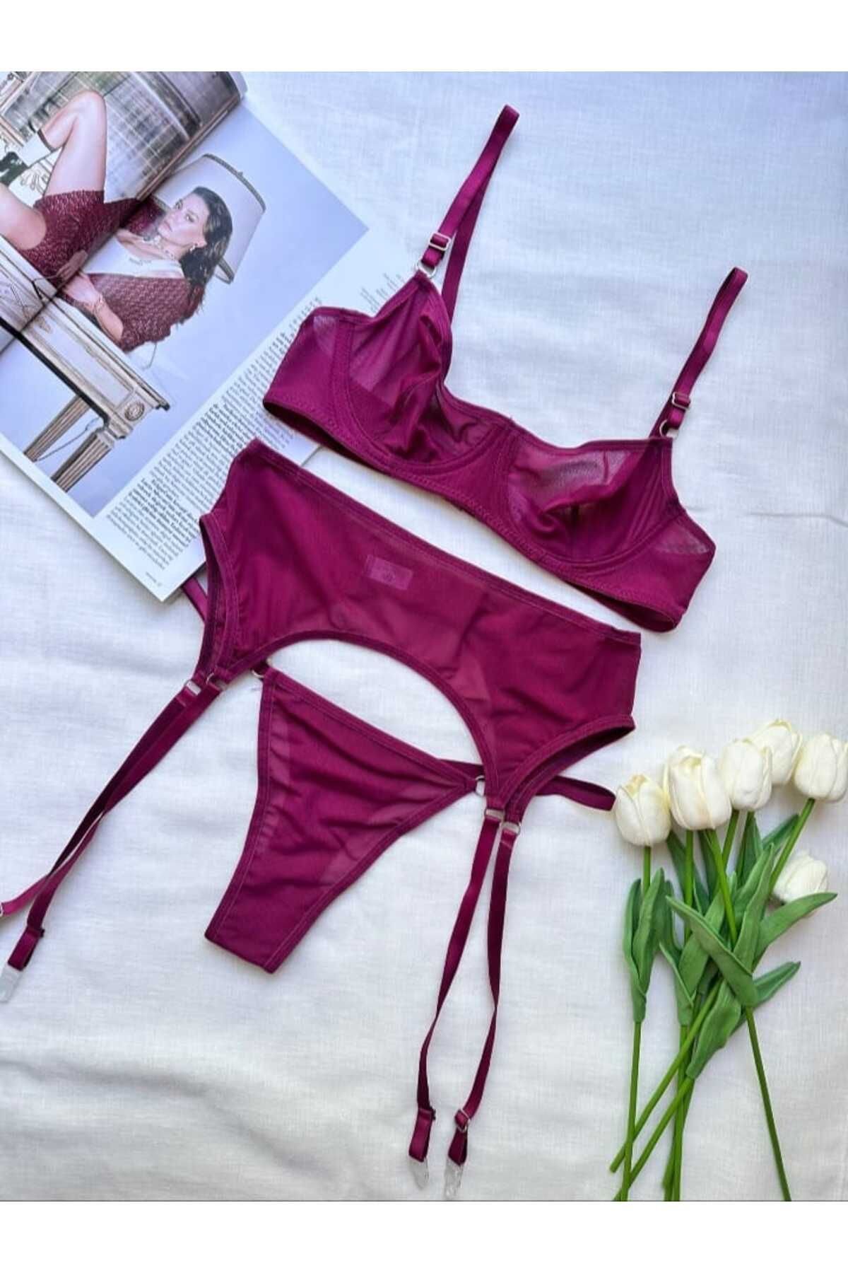 MODA Vişne Jartiyer Takım
