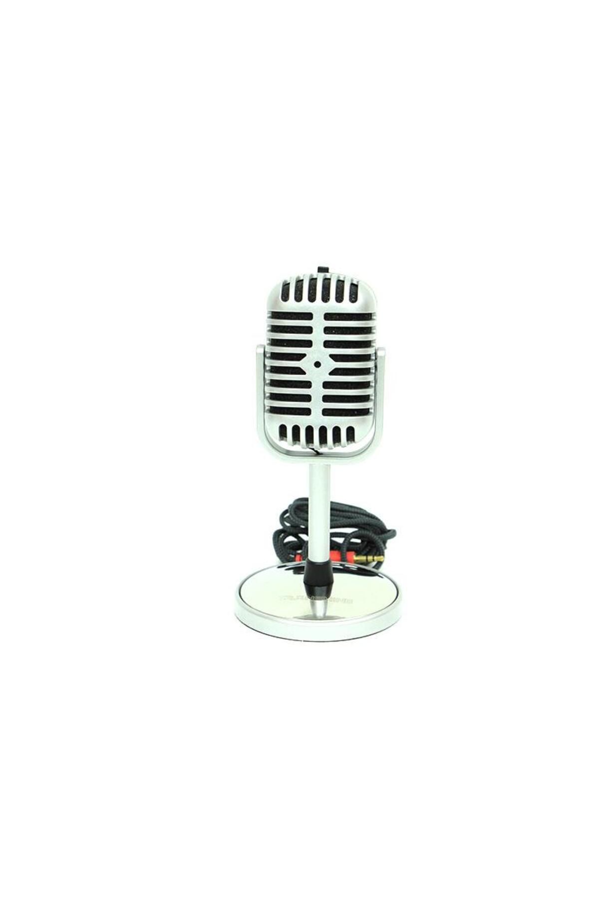 Skygo Karaoke Mikrofon Silver Speaker Hediyelik