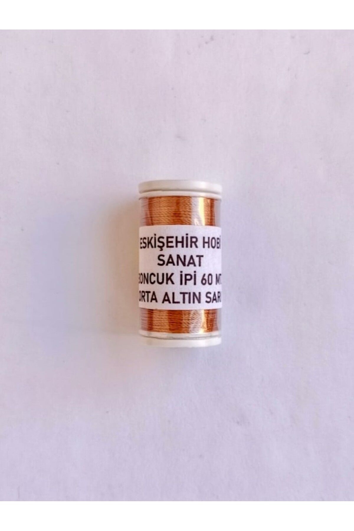 Eskişehir hobi sanat 60 Metre Orta Altın Sarı Renk Kum Boncuk ipi Boncuk İşleme ipi Miyuki ipi