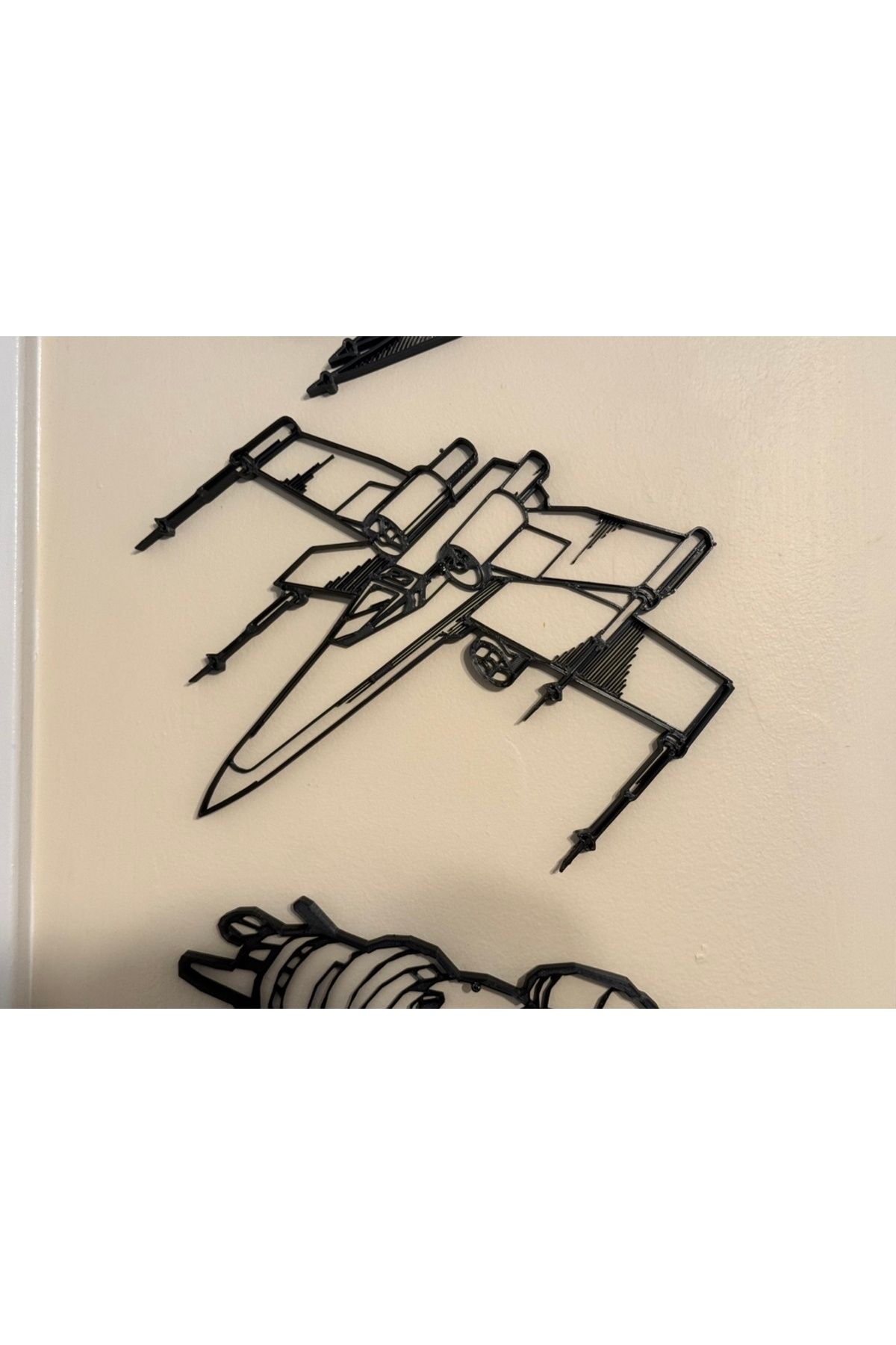 Lucest Yıldız Savaşları X-Wing 2D Duvar Sanatı Figür (Plastik Aparattır!!!)
