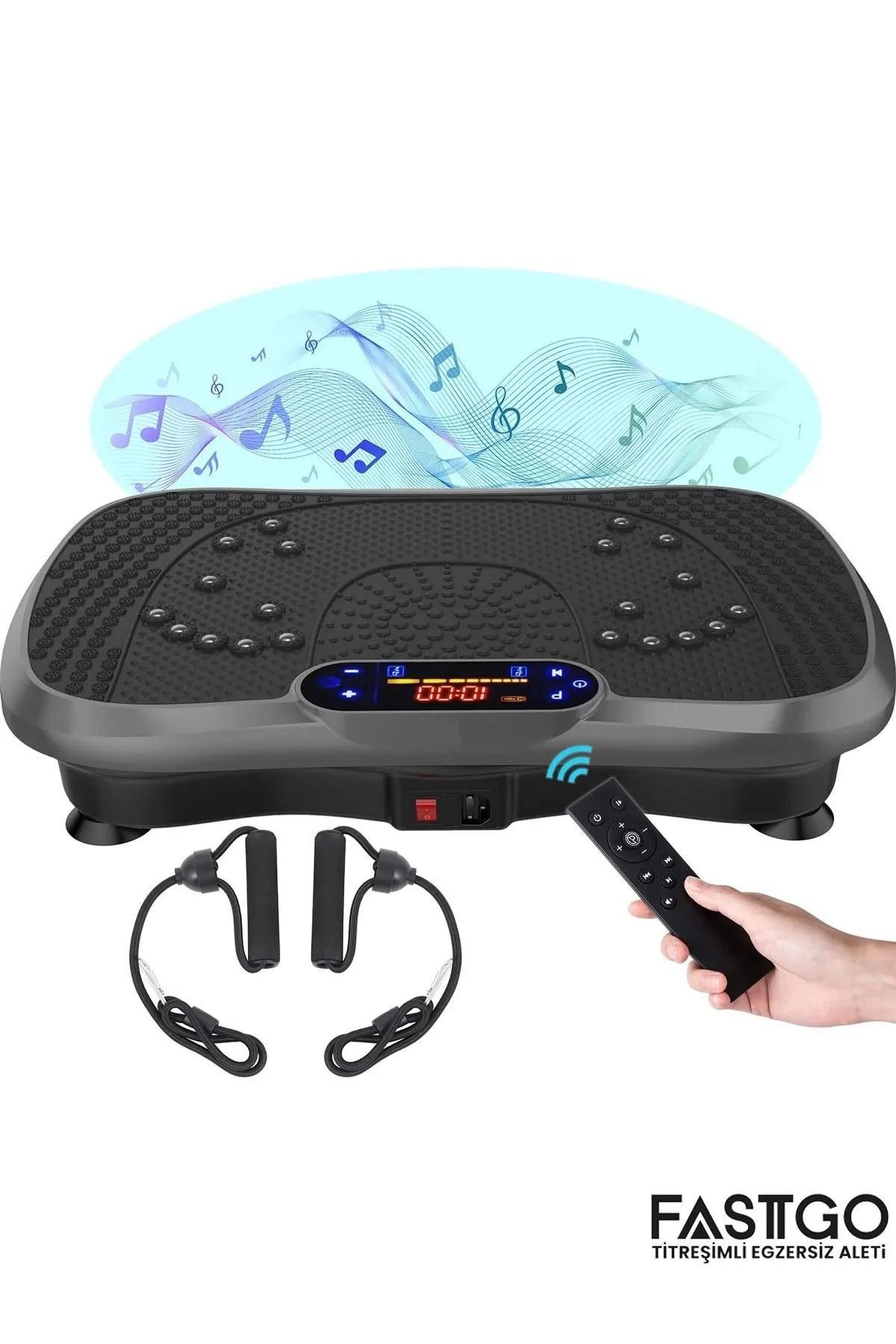 FASTGO Bluetooth'lu Titreşimli Egzersiz Aleti Tüm Vücut Egzersizi Için Ev Ofis Spor Aleti