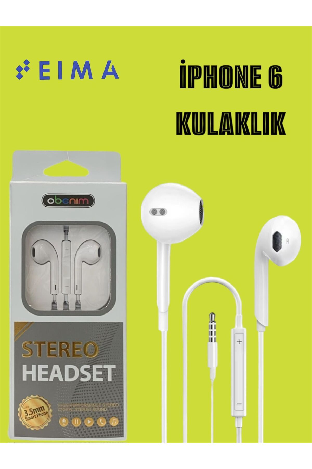 Bestech İphone 6 Uyumlu Kablolu Kulaklık