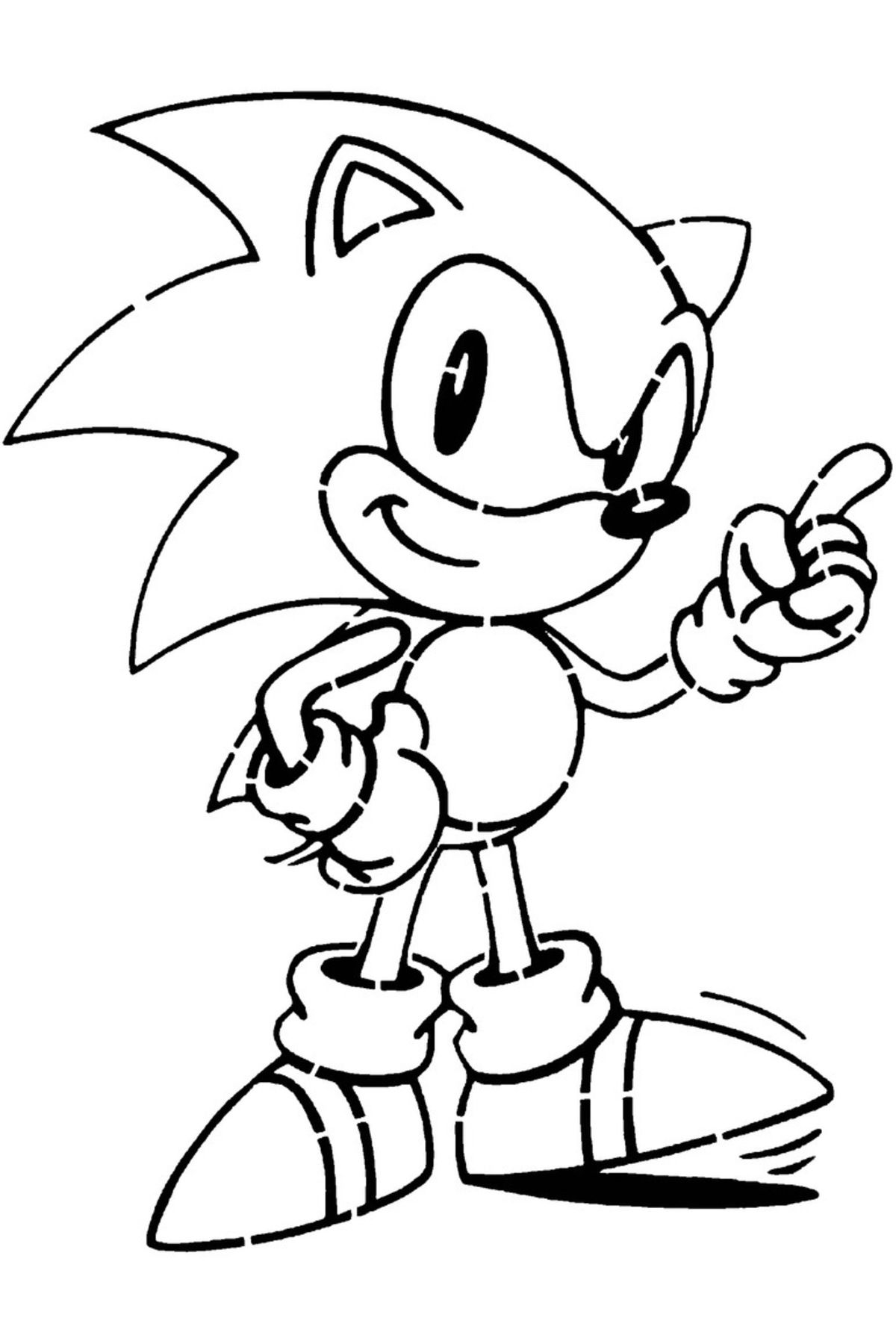 Lucest Sonic the Hedgehog şablon 3 (Plastik Aparattır!!!)
