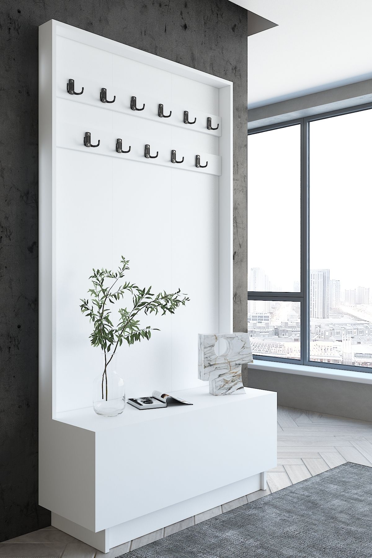 Myniture Home & Living Carnaval Portmanto P2245-1 11 Askılık
