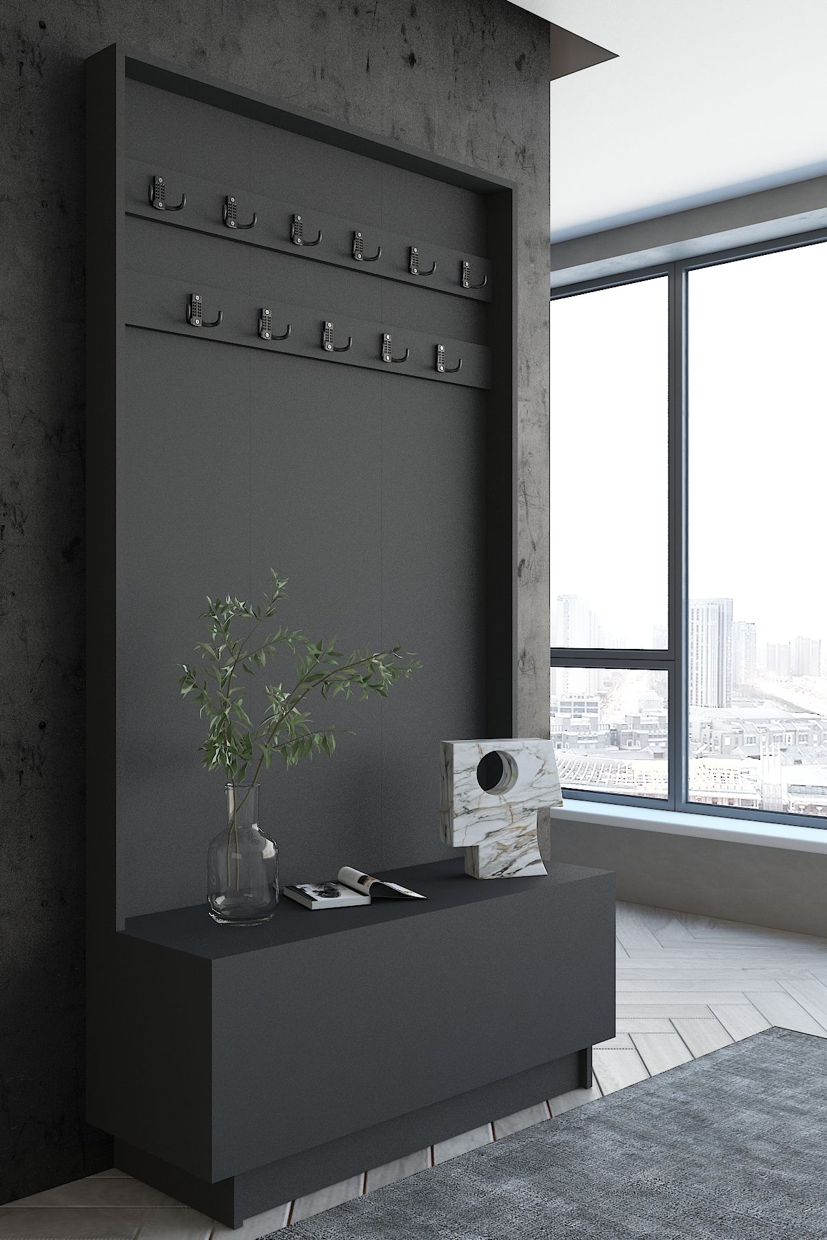 Myniture Home & Living Carnaval Portmanto P2245-4 11 Askılık