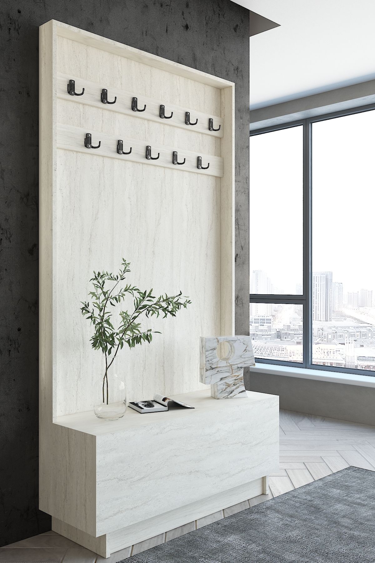 Myniture Home & Living Carnaval Portmanto P2245-8 11 Askılık