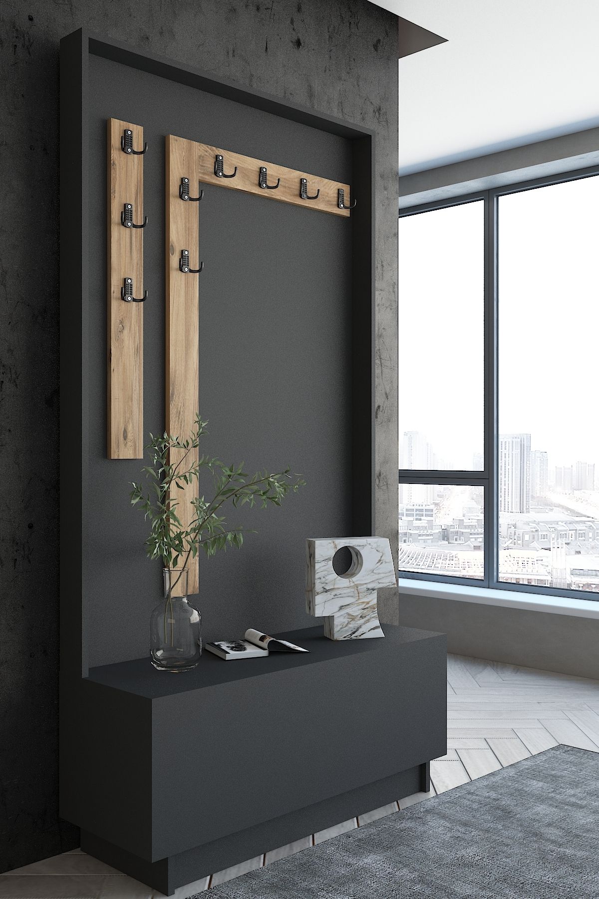 Myniture Home & Living Carnaval Portmanto P2243-1-6 9 Askılık