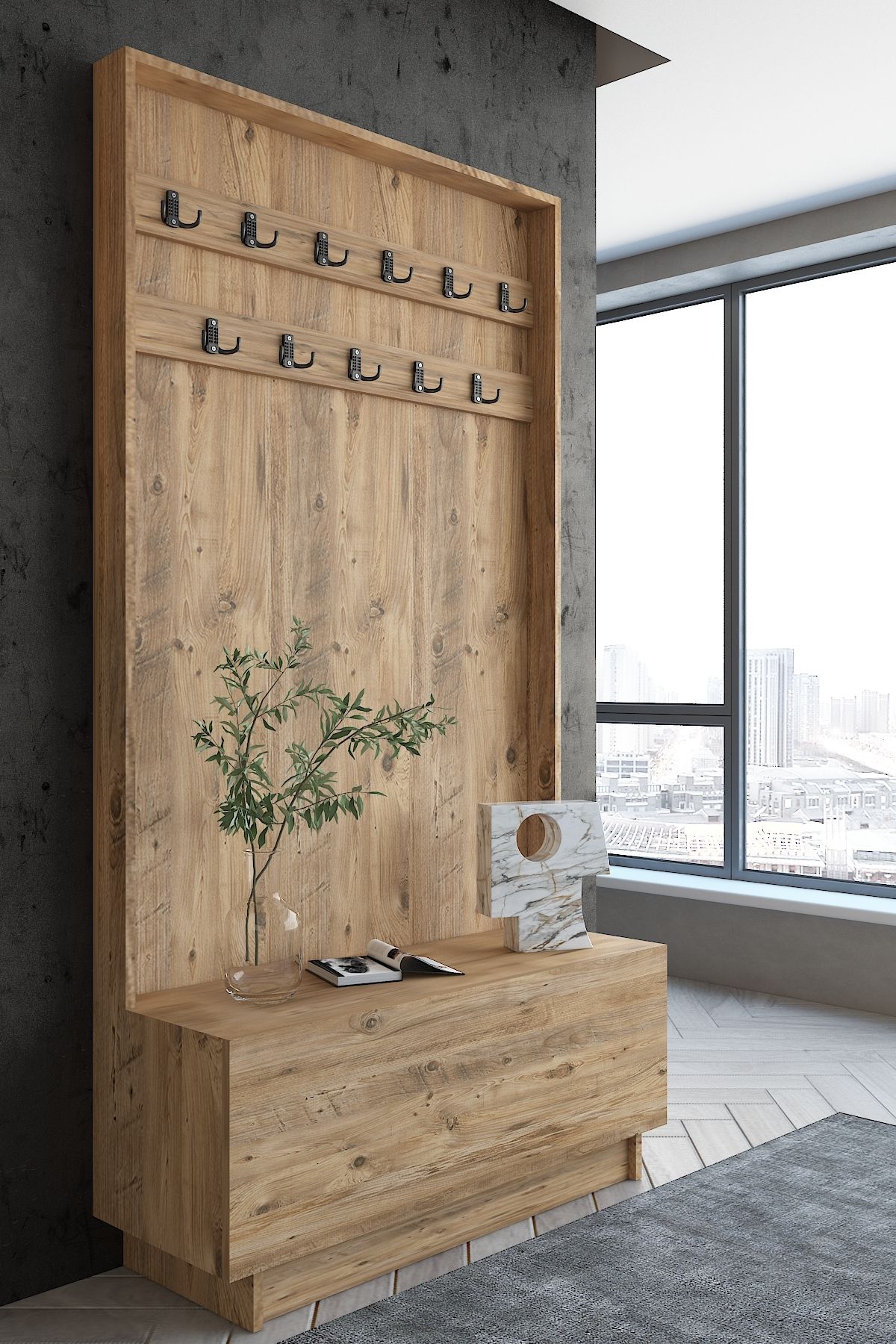 Myniture Home & Living Carnaval Portmanto P2245-6 11 Askılık
