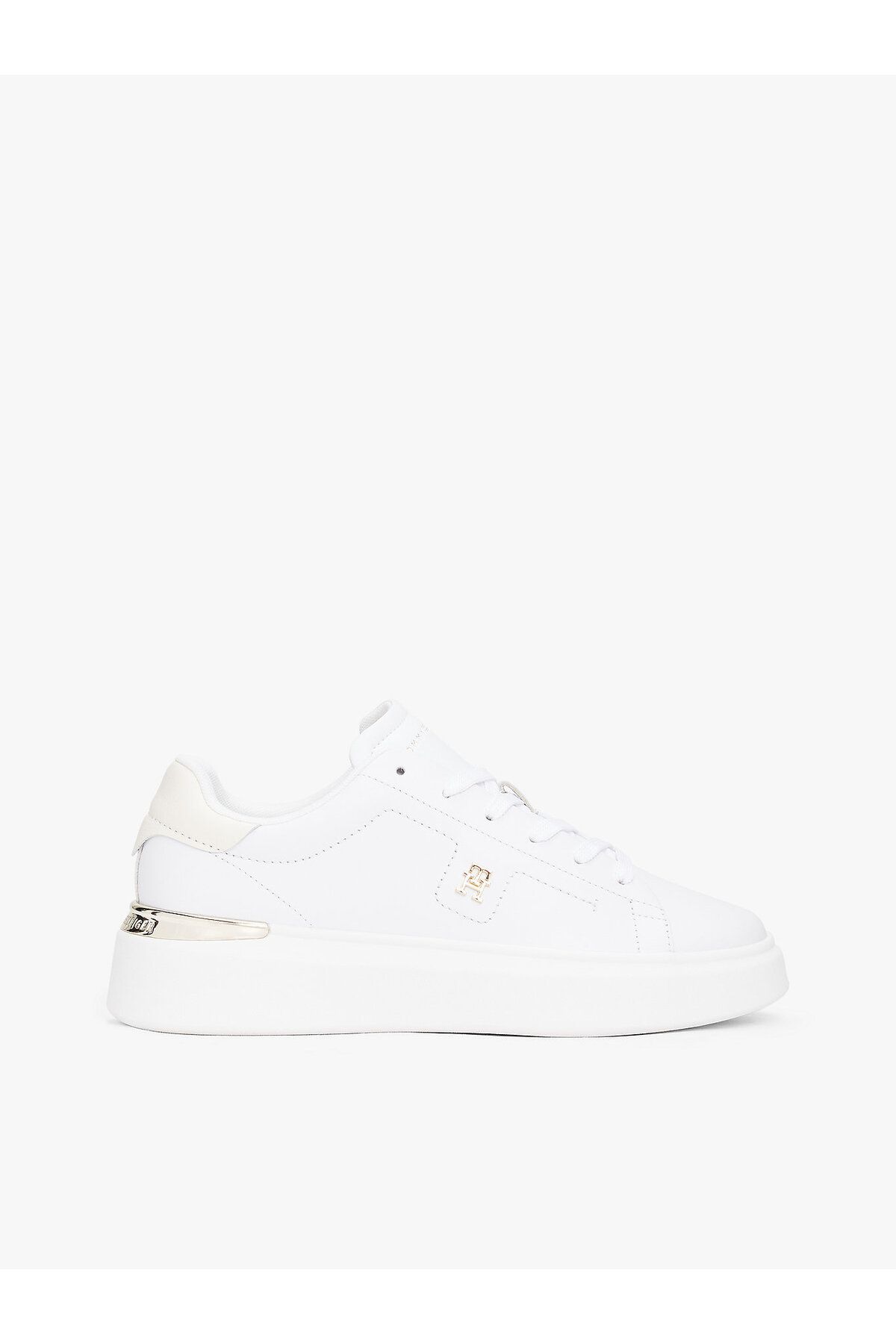 Tommy Hilfiger Leather TH Monogram Court Trainers