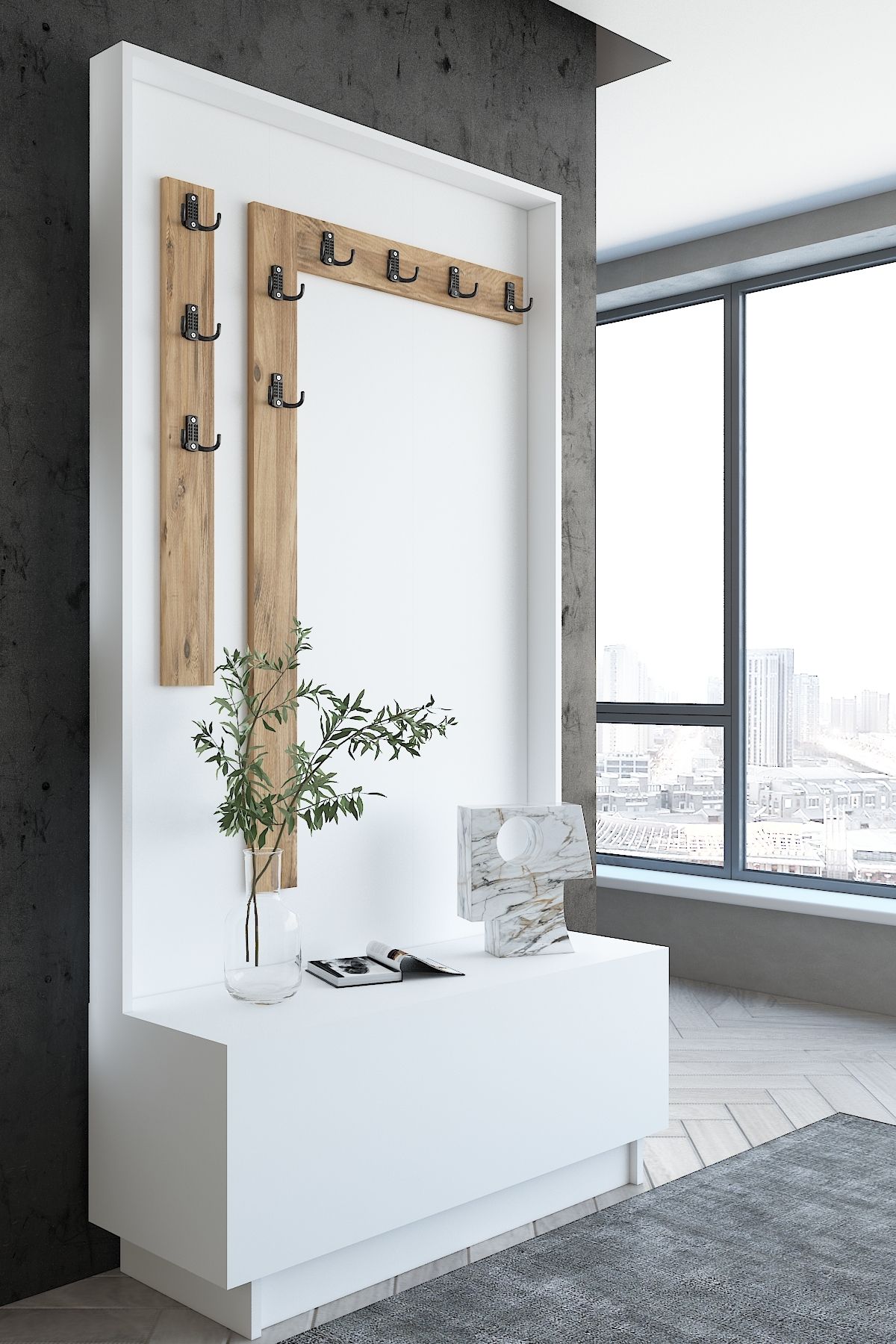 Myniture Home & Living Carnaval Portmanto P2243-1-6 9 Askılık