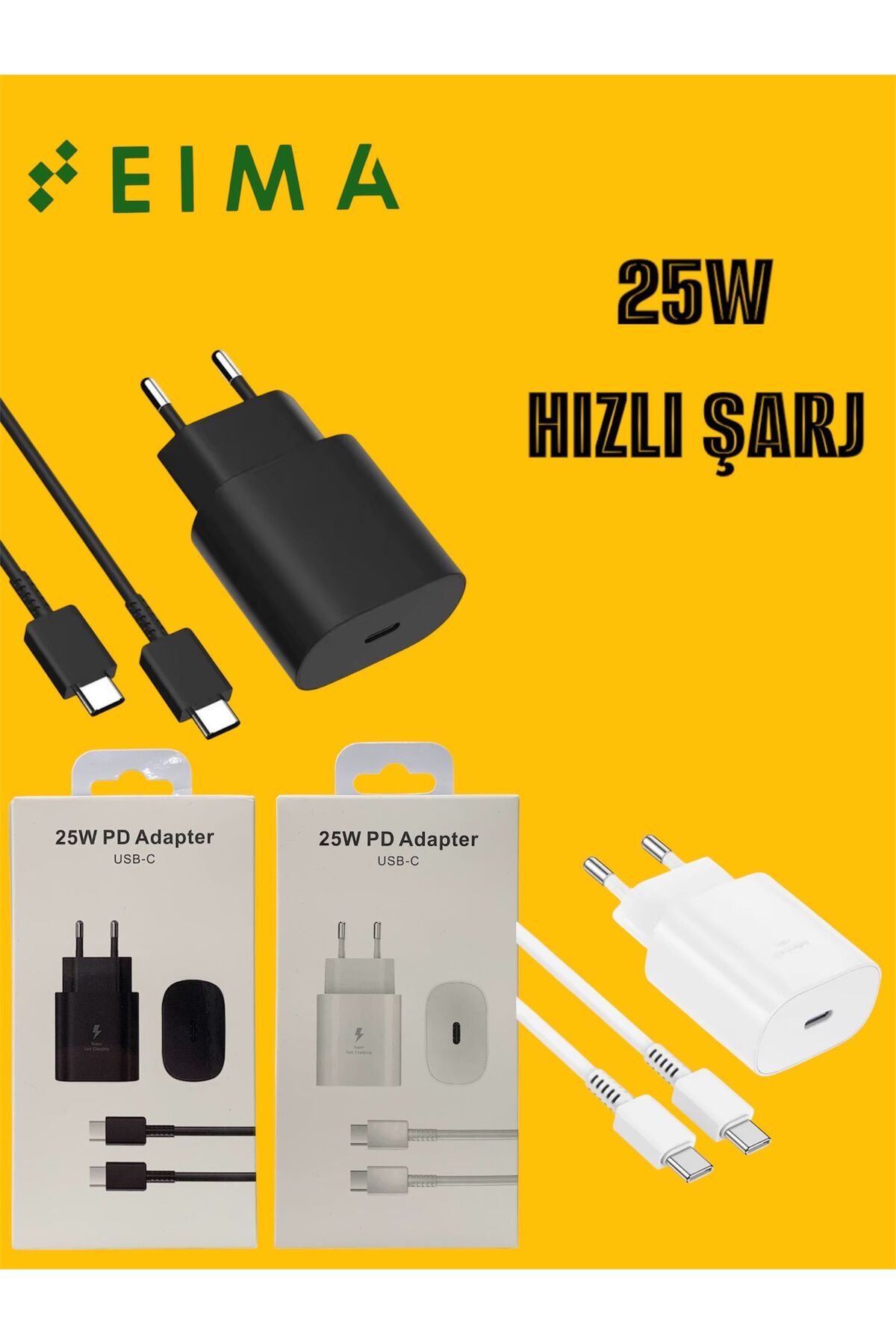 Bestech 25W Hızlı Şarj Set 25W PD Adapter USB C SİYAH