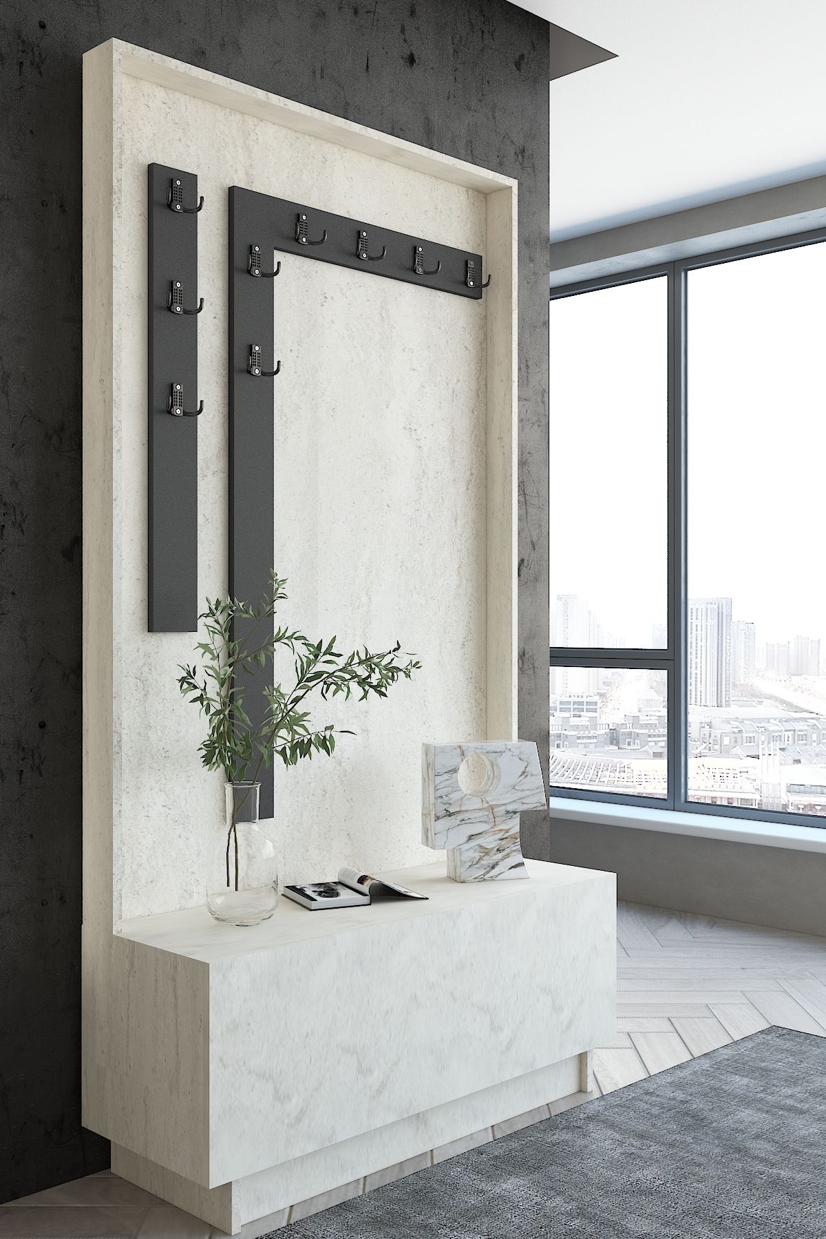 Myniture Home & Living Carnaval Portmanto P2243-1-6 9 Askılık