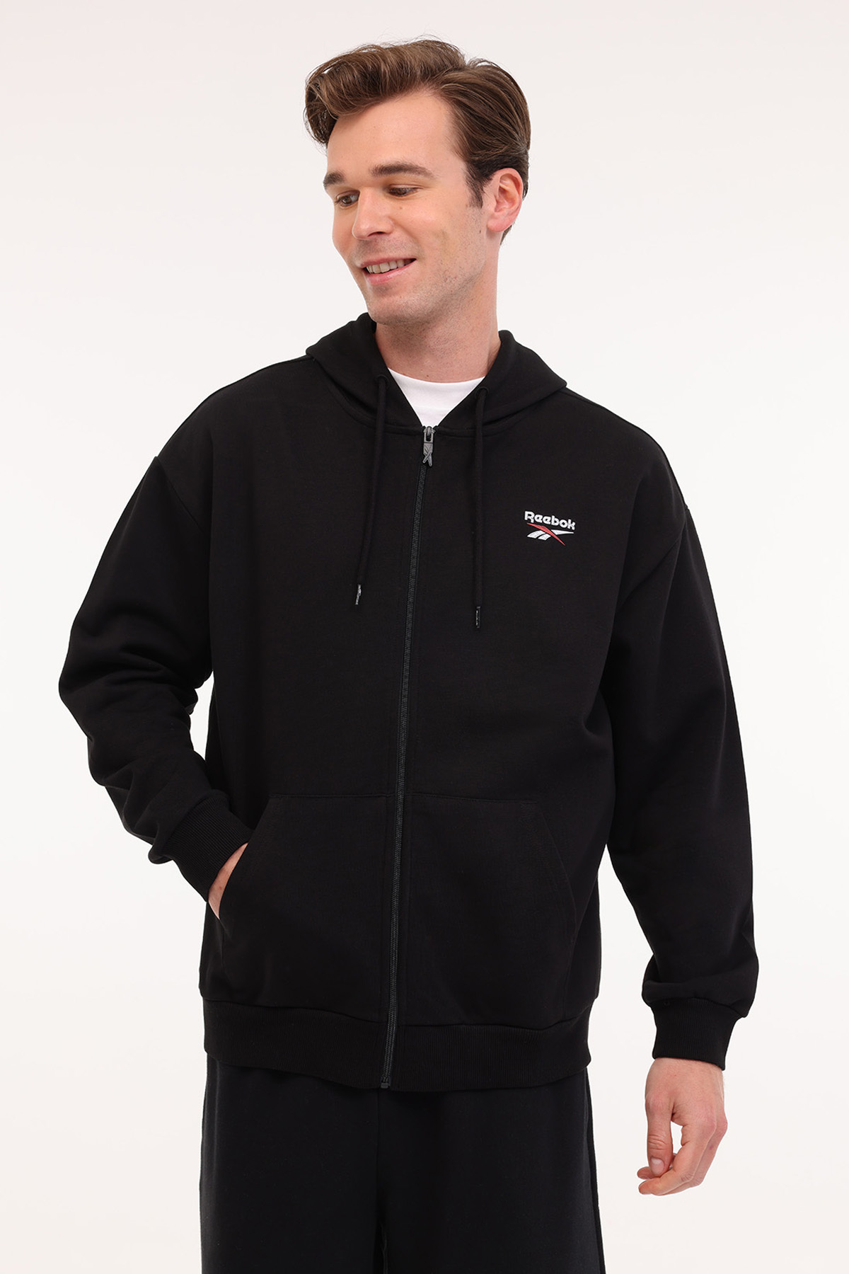 Reebok NEW ID REG FZ Siyah Erkek Eşofman Üstü