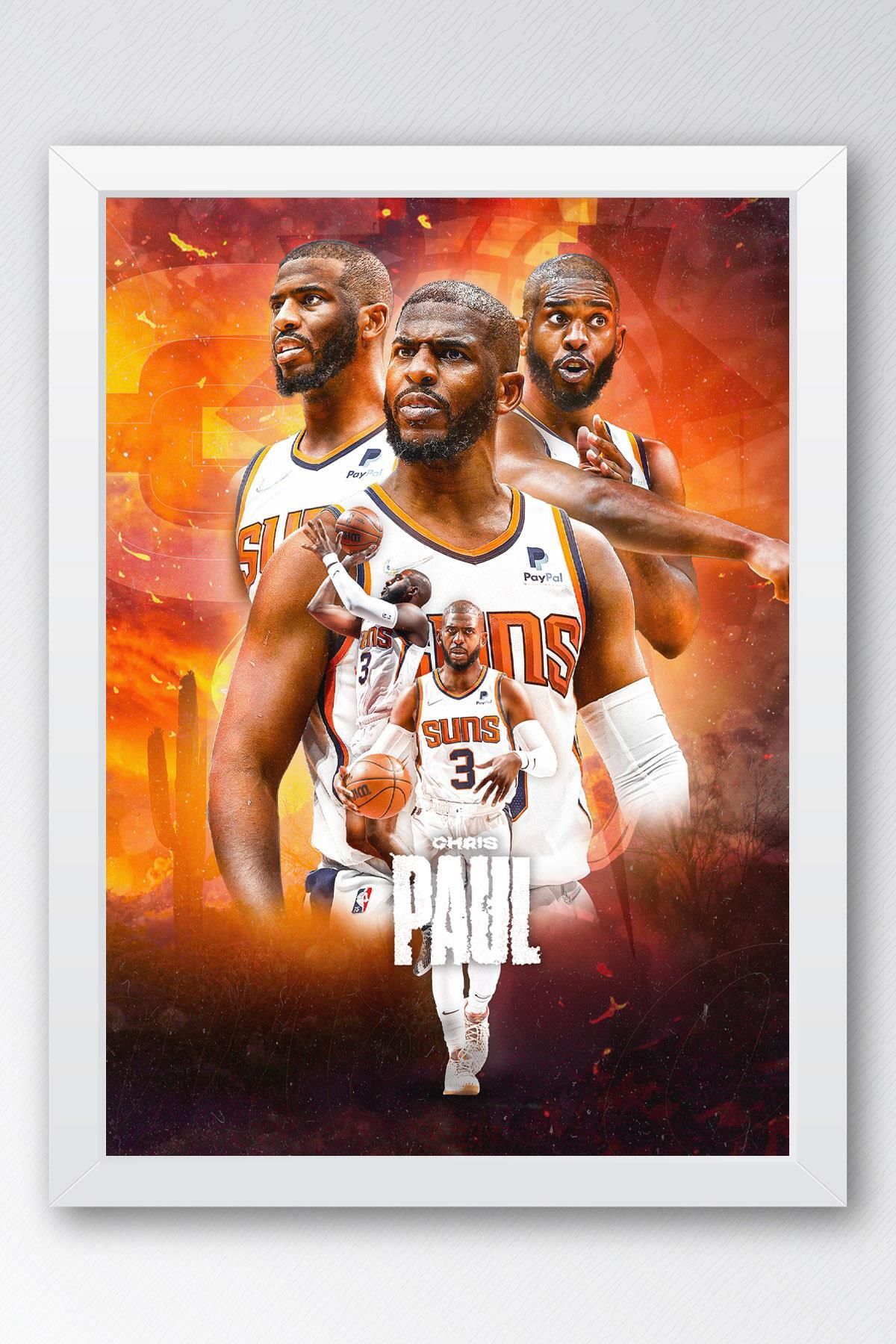 Saturn Chris Paul Çerçeveli Tablo - Basketbol NBA Posteri Tablo