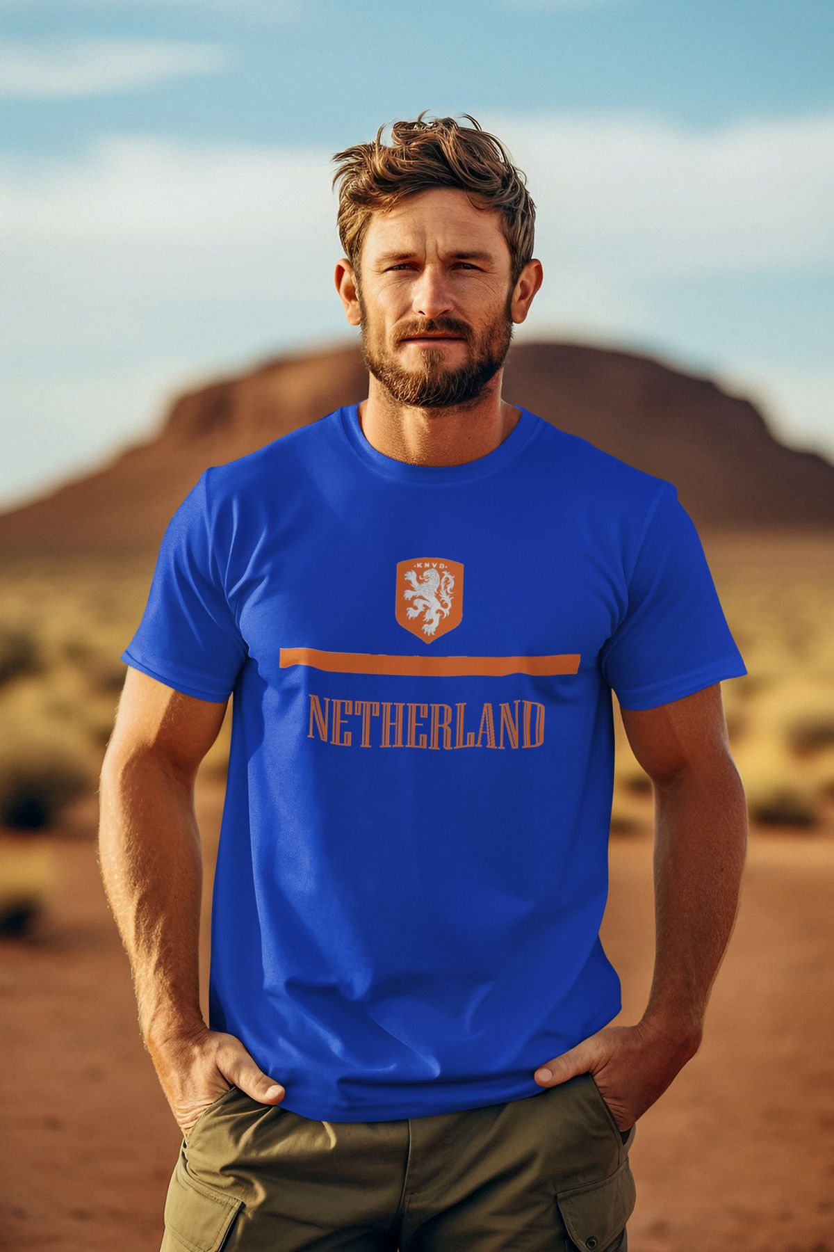 Biy Store Hollanda milli takım forma futbol baskılı unisex kısa kollu erkek tişört kadın t-shirt
