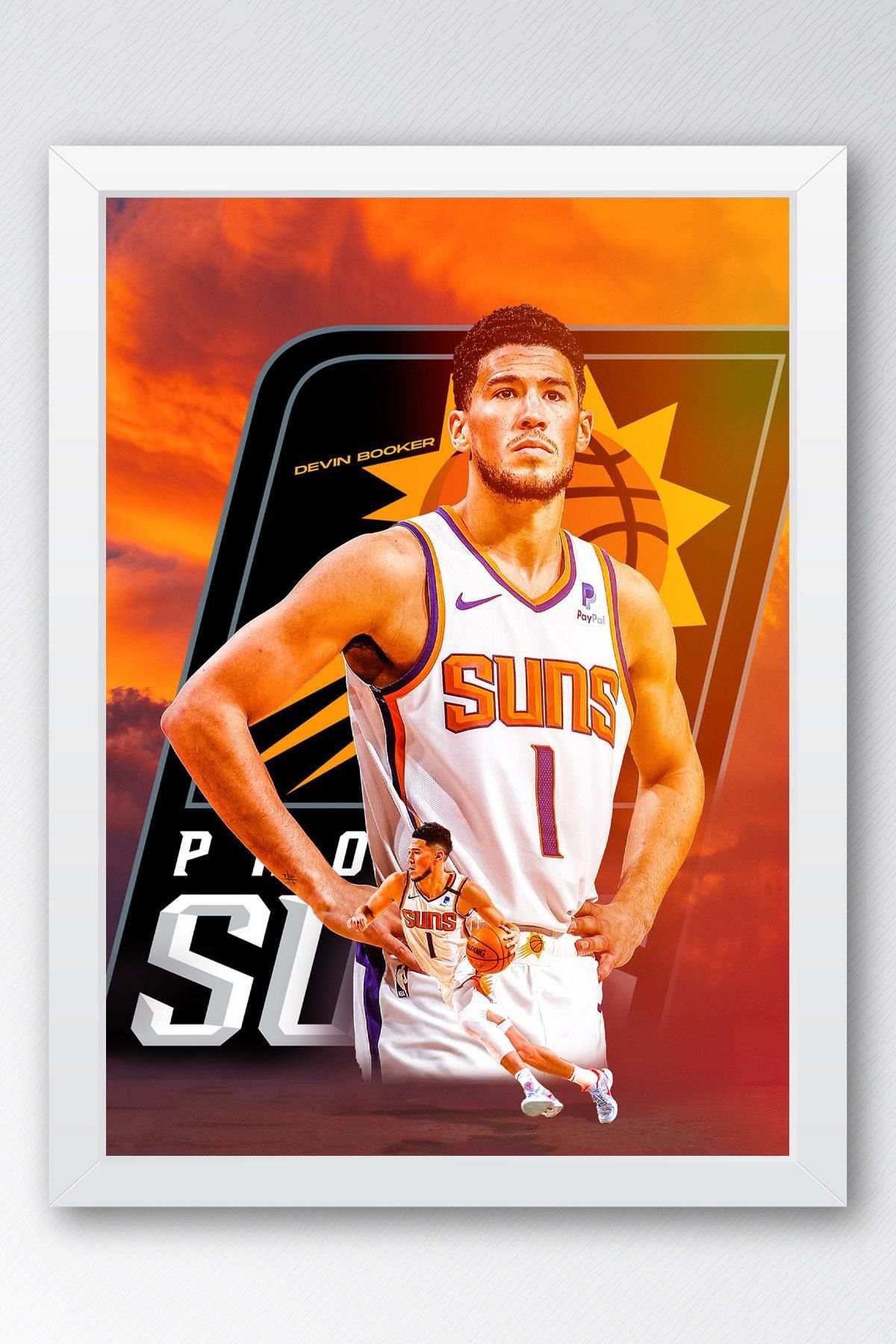 Saturn Devin Booker Çerçeveli Tablo - Phoenix Suns NBA Posteri Tablo