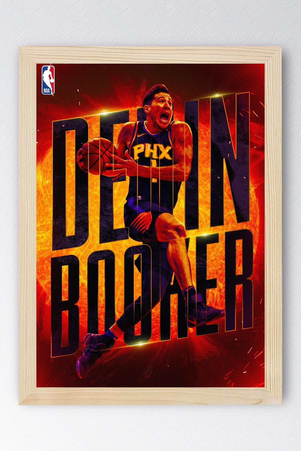 Saturn Devin Booker Çerçeveli Tablo - Basketbol NBA Posteri Tablo