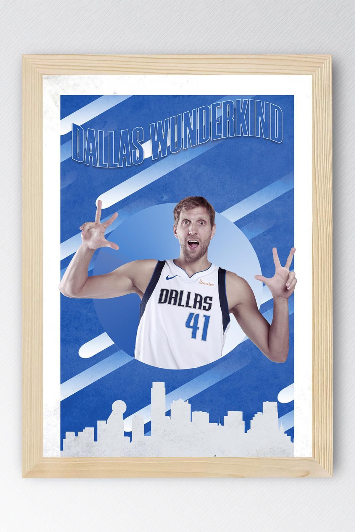 Saturn Dirk Nowitzki Çerçeveli Tablo - Basketbol NBA Posteri Tablo