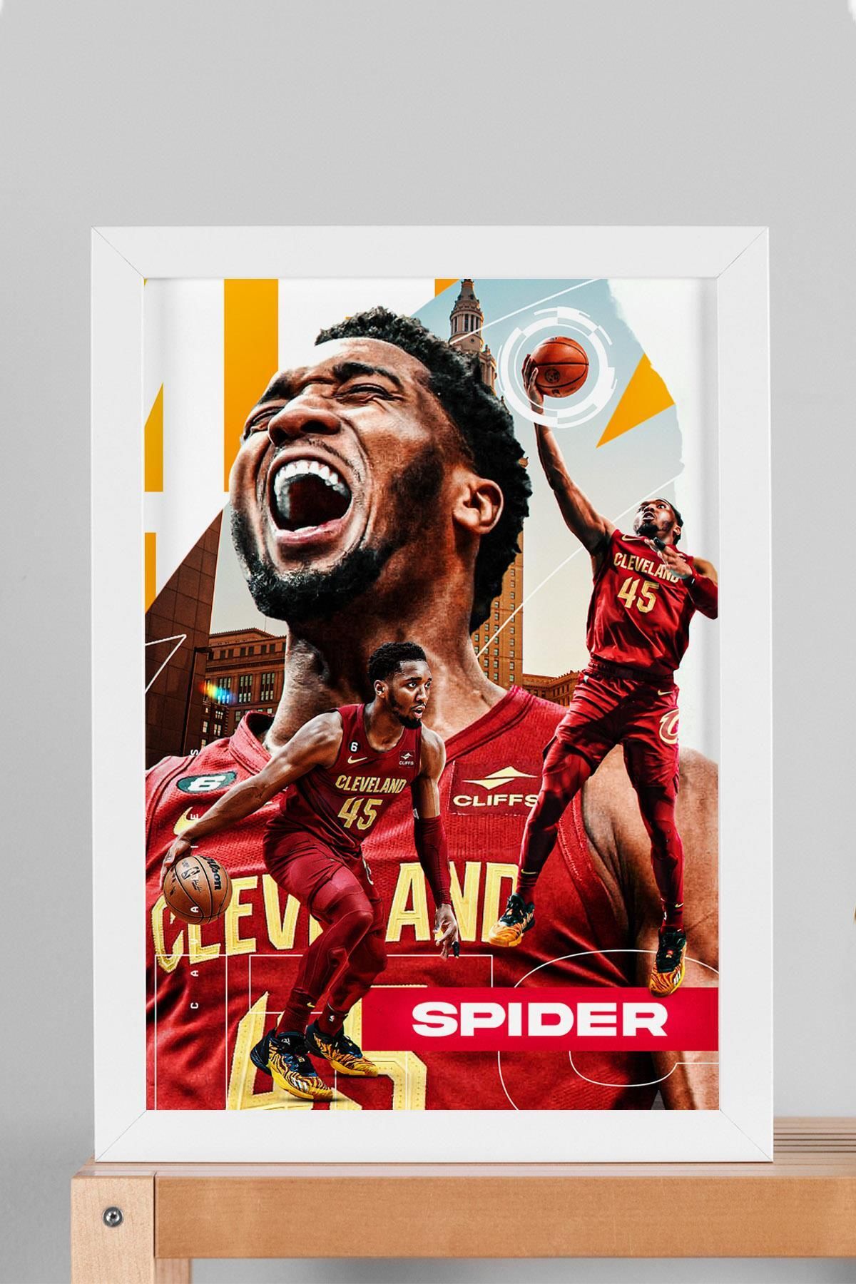 Saturn Donovan Mitchell Çerçeveli Tablo - Basketbol NBA Posteri Tablo