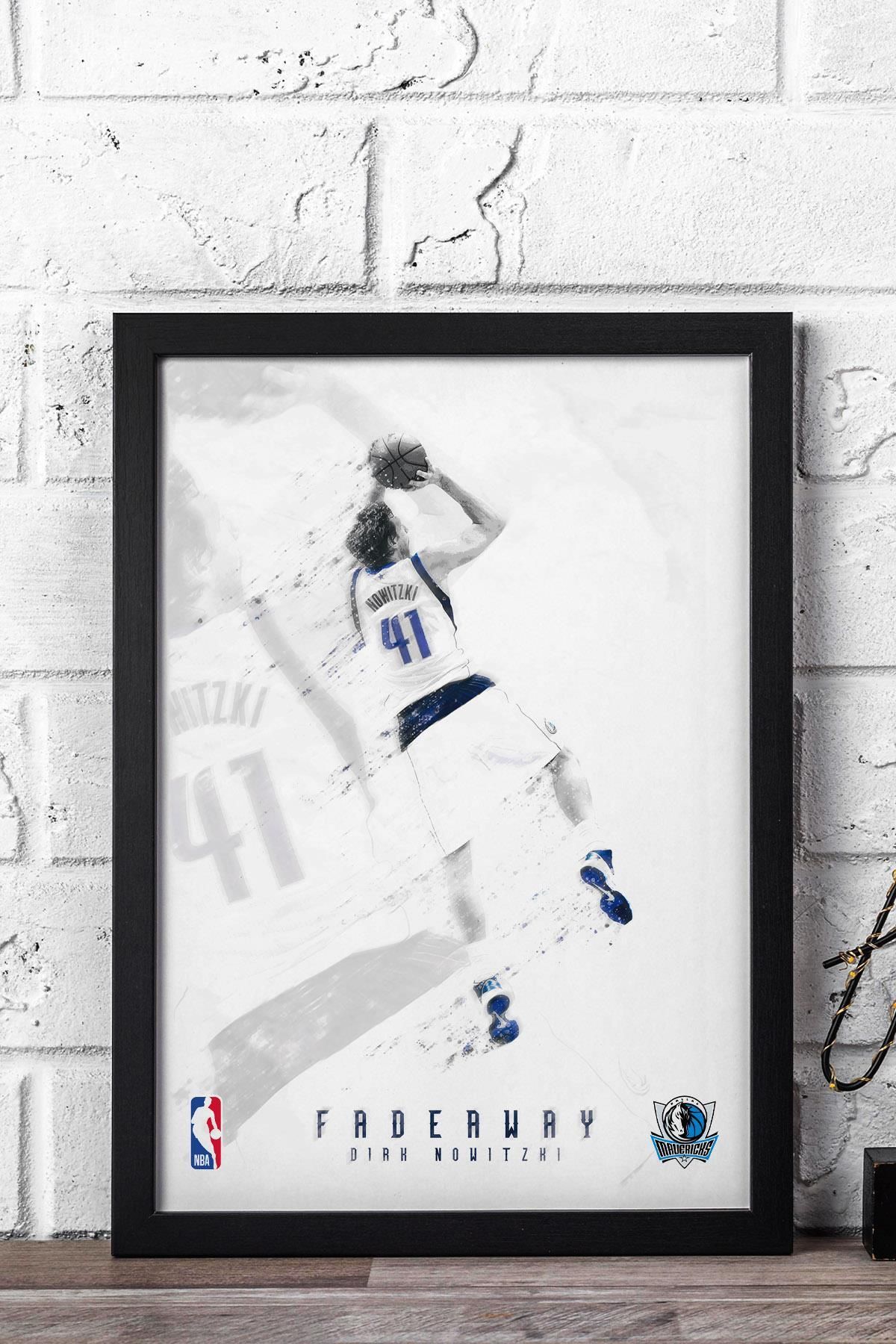 Saturn Dirk Nowitzki Çerçeveli Tablo - Dallas Mavericks NBA Posteri Tablo