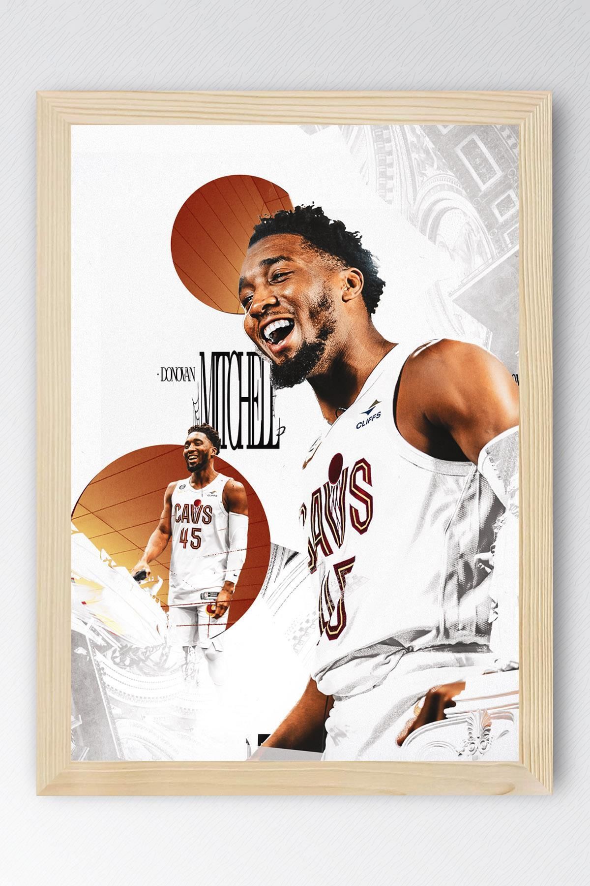 Saturn Donovan Mitchell Çerçeveli Tablo - Basketbol NBA Posteri Tablo