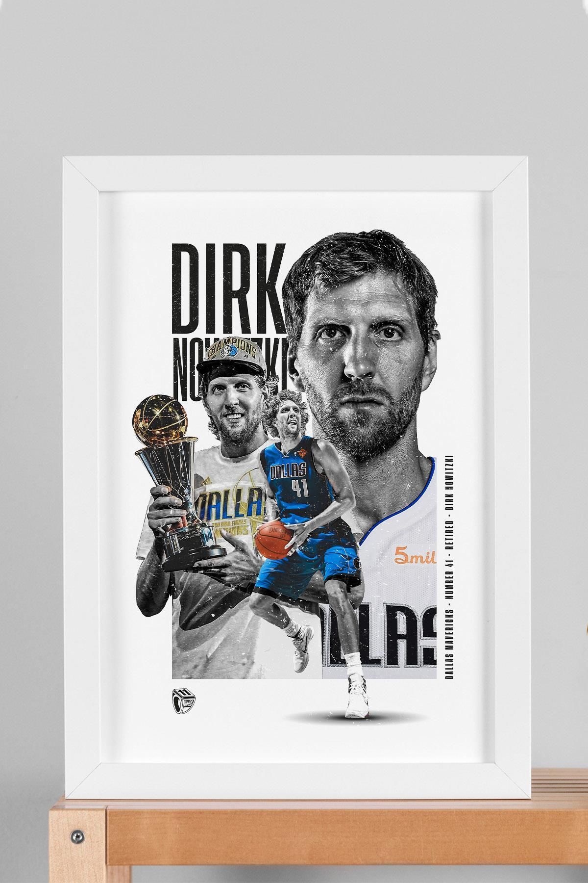 Saturn Dirk Nowitzki Çerçeveli Tablo - Basketbol NBA Posteri Tablo