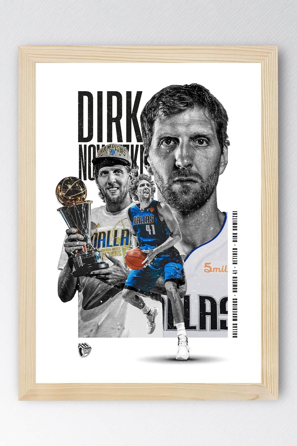 Saturn Dirk Nowitzki Çerçeveli Tablo - Basketbol NBA Posteri Tablo