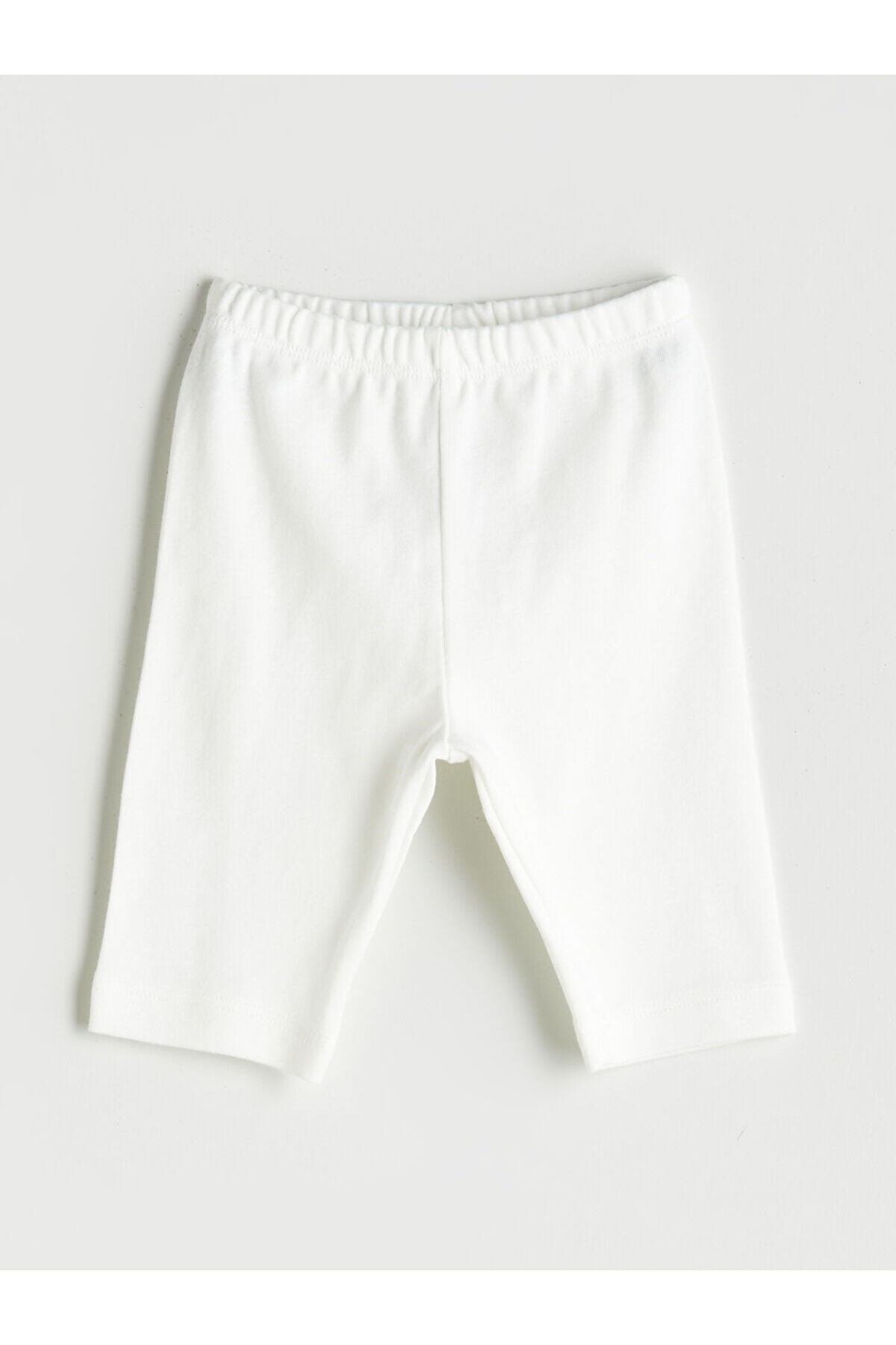 LC Waikiki Ekru Pamuklu Fırfırlı Kız Bebek Bluz ve Kapri 2'li fotoğrafı 4 (önizleme)