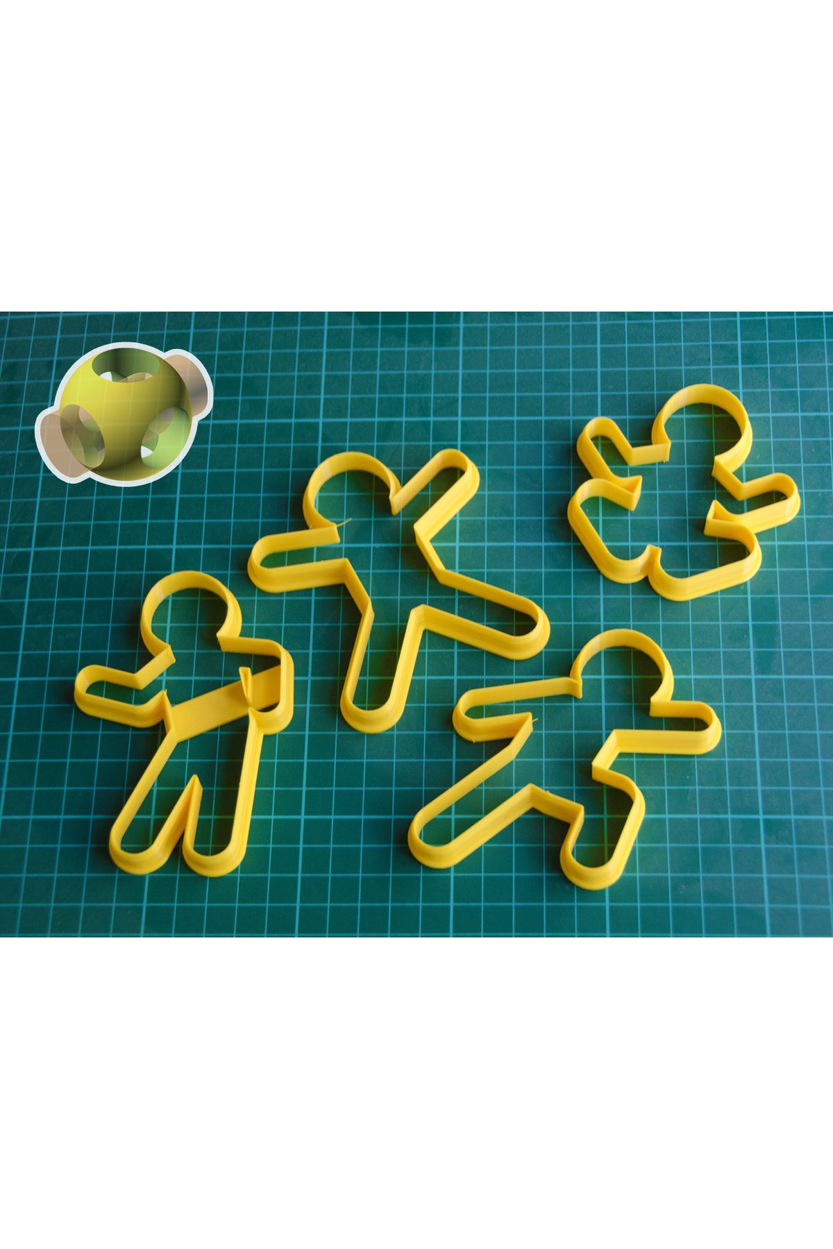 talaşoğlu Özelleştirilebilir Gingerbread Man (kurabiye kesici)