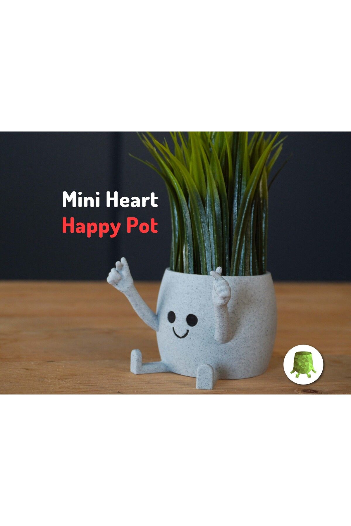 Vision Craft Mini kalp mutlu pot